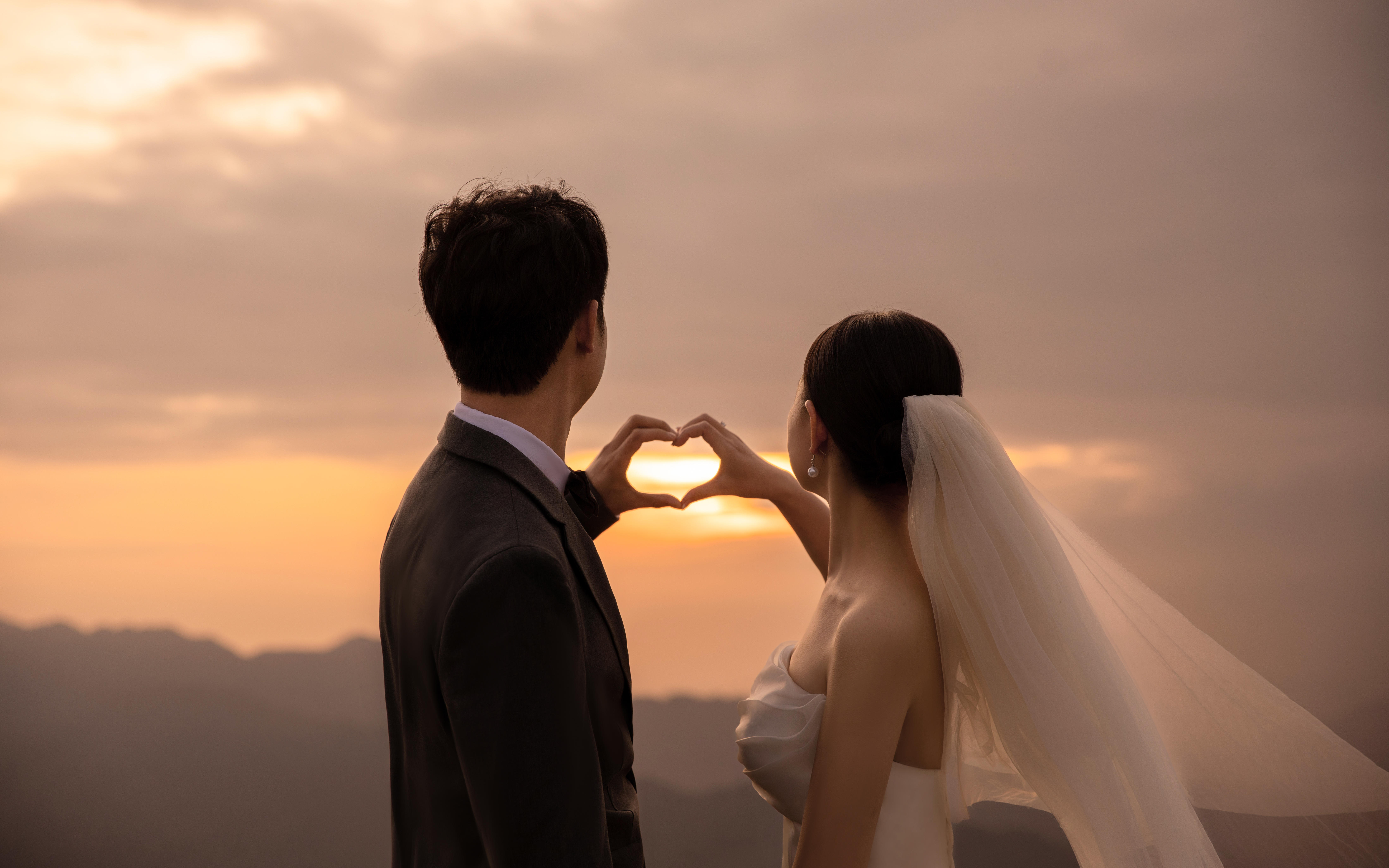 都市機車婚紗/萬畝草場氛圍感夕陽