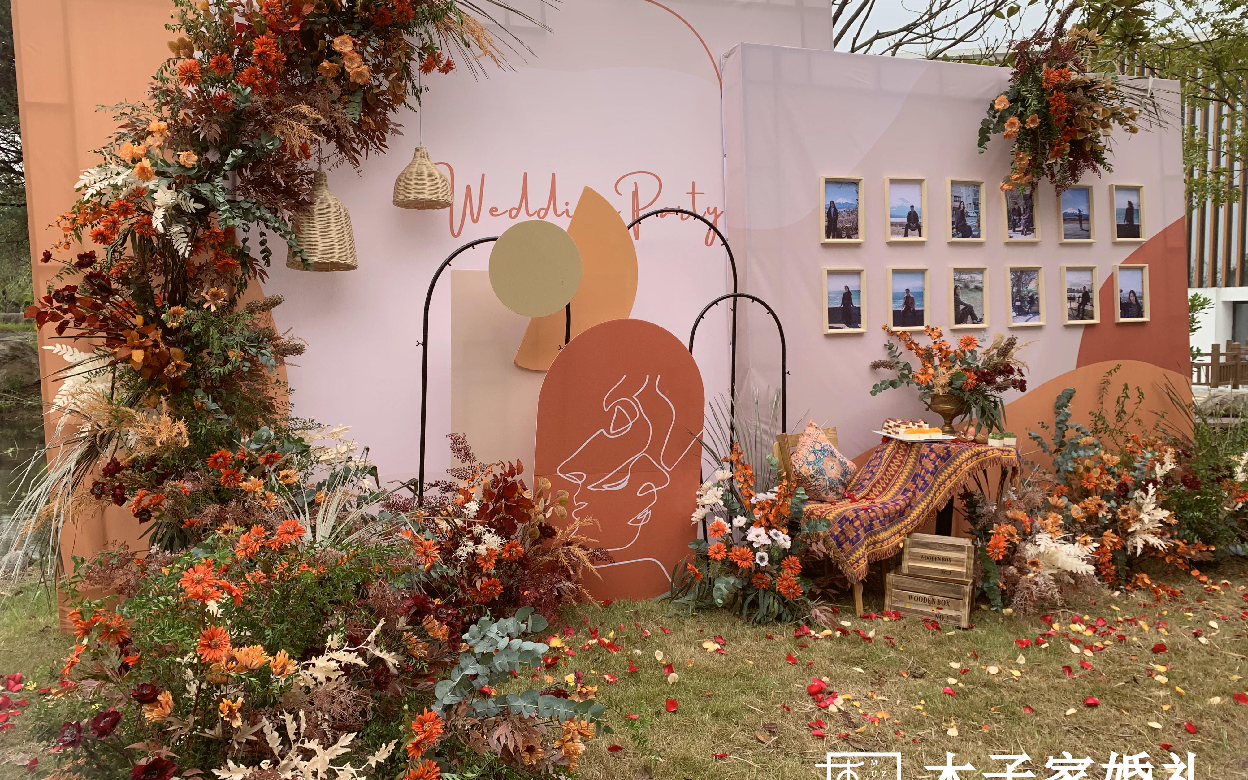 户外草坪波西米亚风