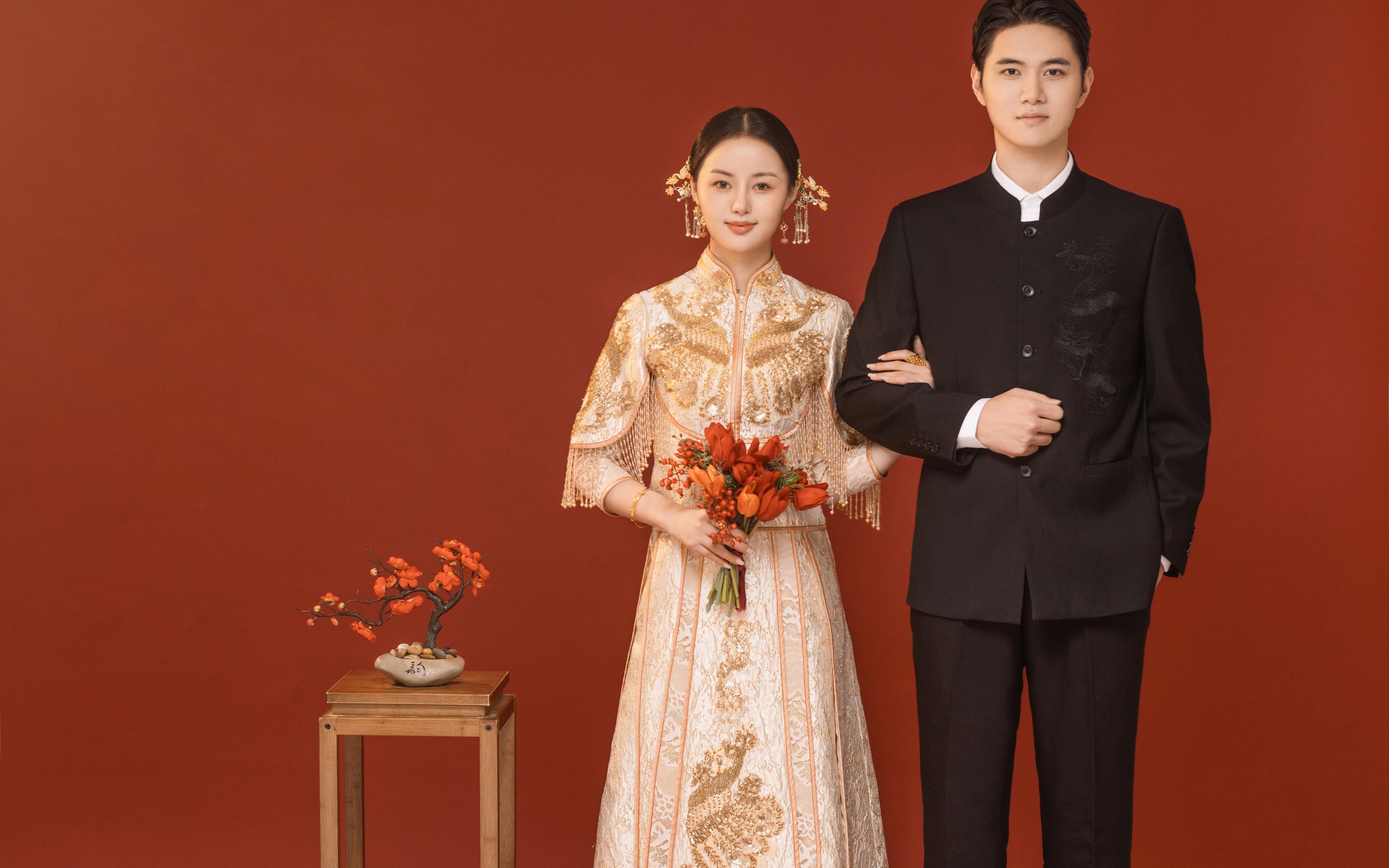 室内超强仪式感秀禾婚纱照♦️｜厦门婚纱照