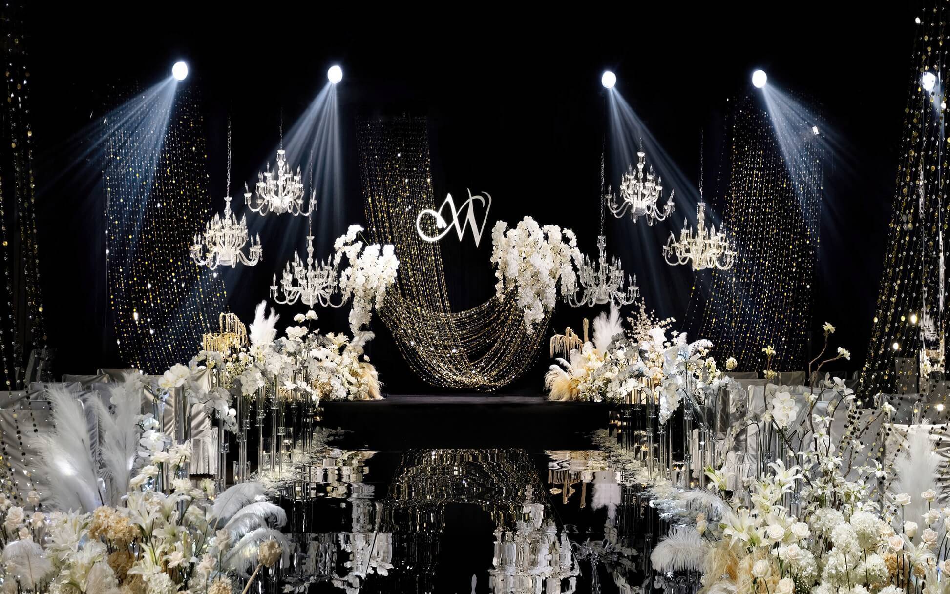 【鐘愛一生婚禮】黑金亮片老錢風(fēng)婚禮