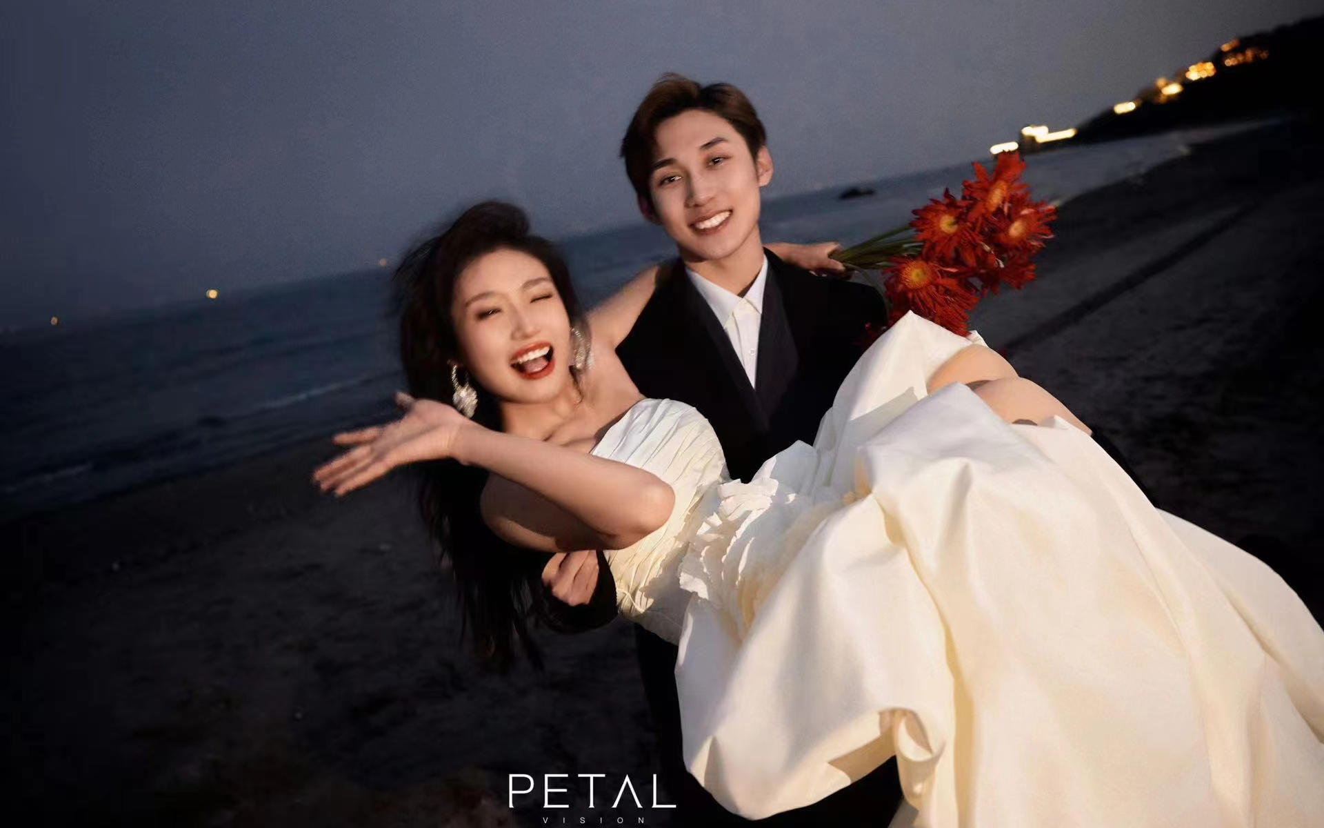 花瓣摄影•夜景海边