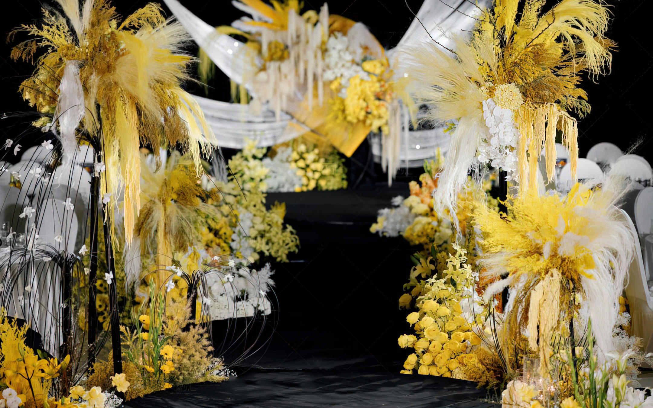 颂喜婚礼｜属于秋天的黄橙色婚礼 一整个暖洋洋