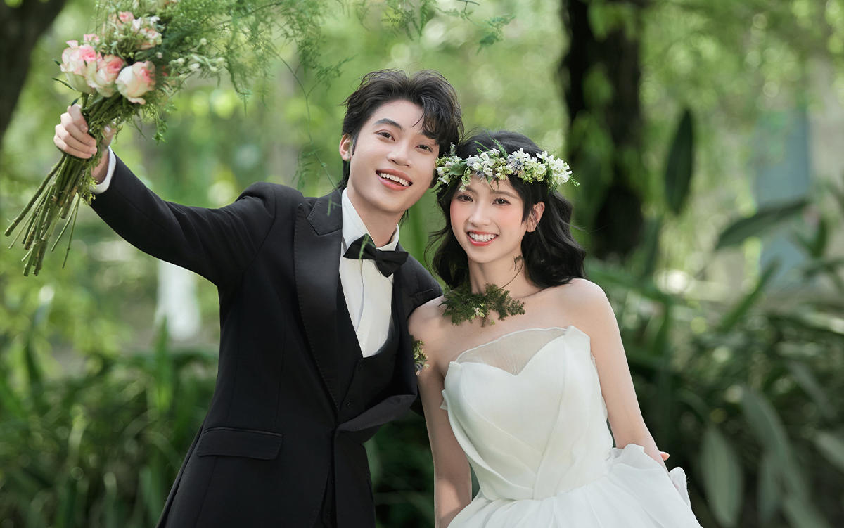 花卉森系婚纱照客片欣赏