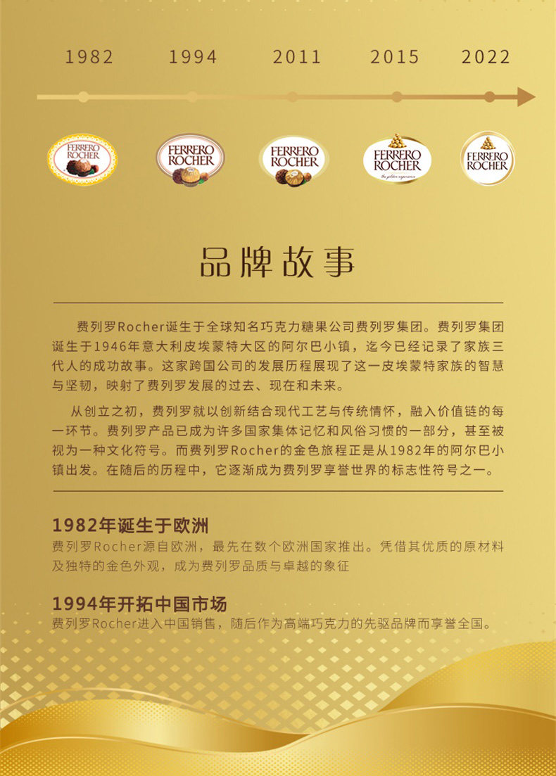 費(fèi)列羅t8巧克力榛果威化巧克力制品8粒心形禮盒零食禮物