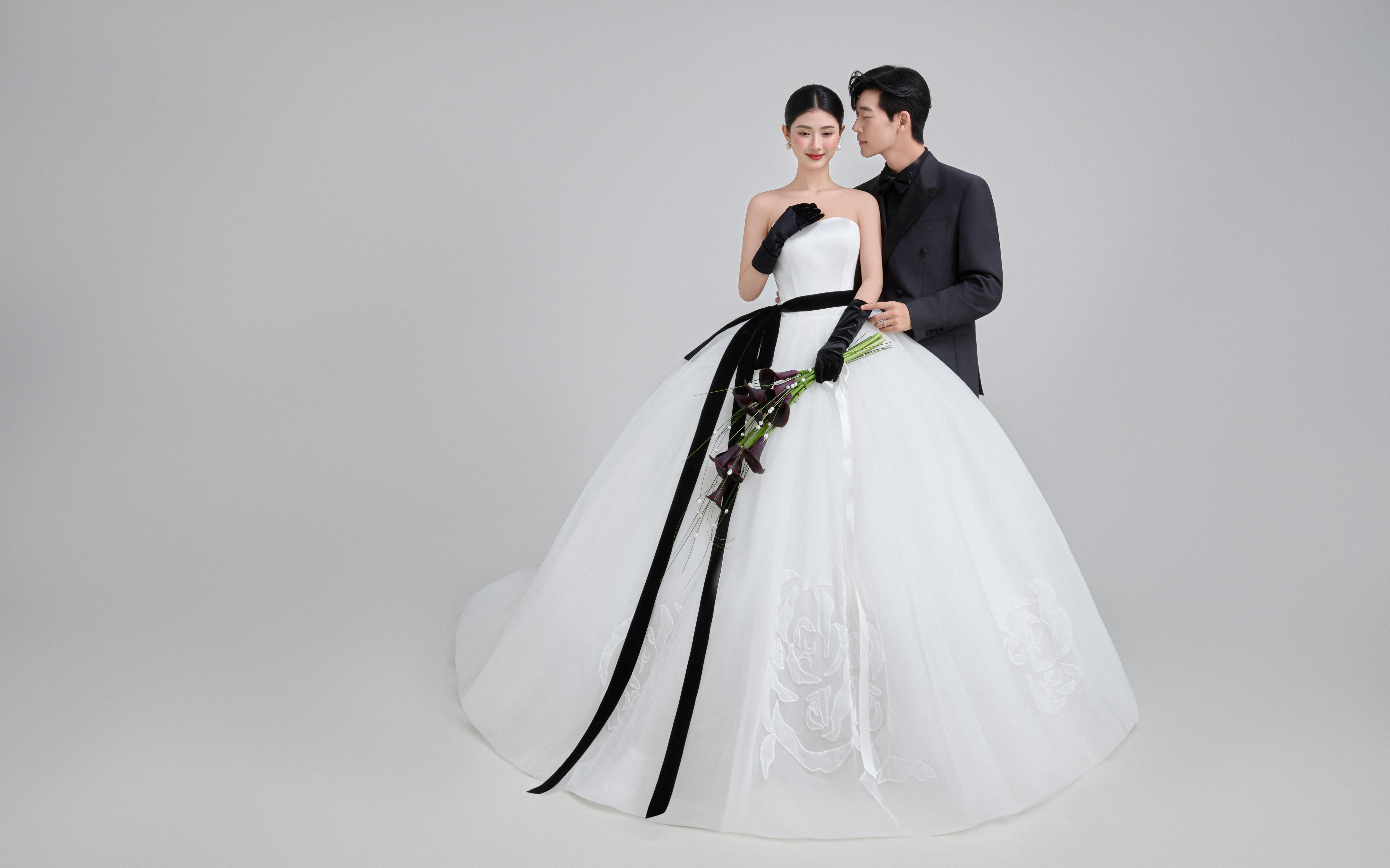 一眼愛上的極簡主紗婚紗照