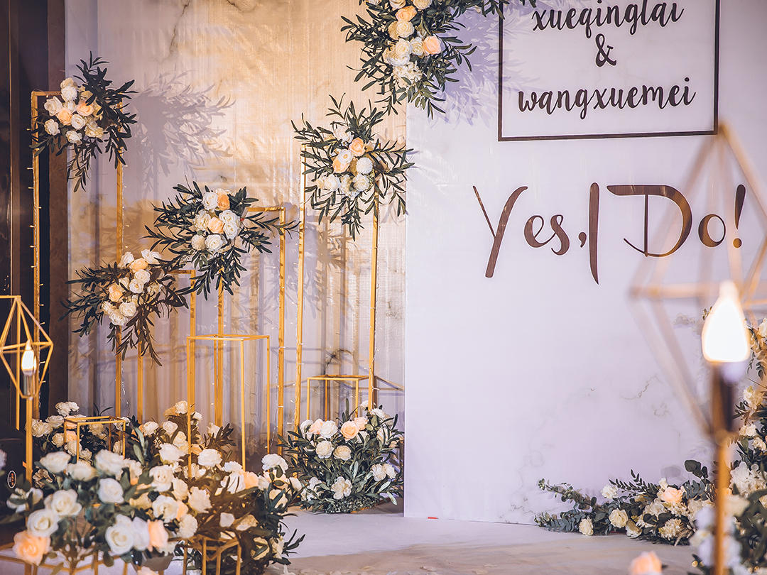 薇西尔四大全包《我愿意》网红大理石系婚礼