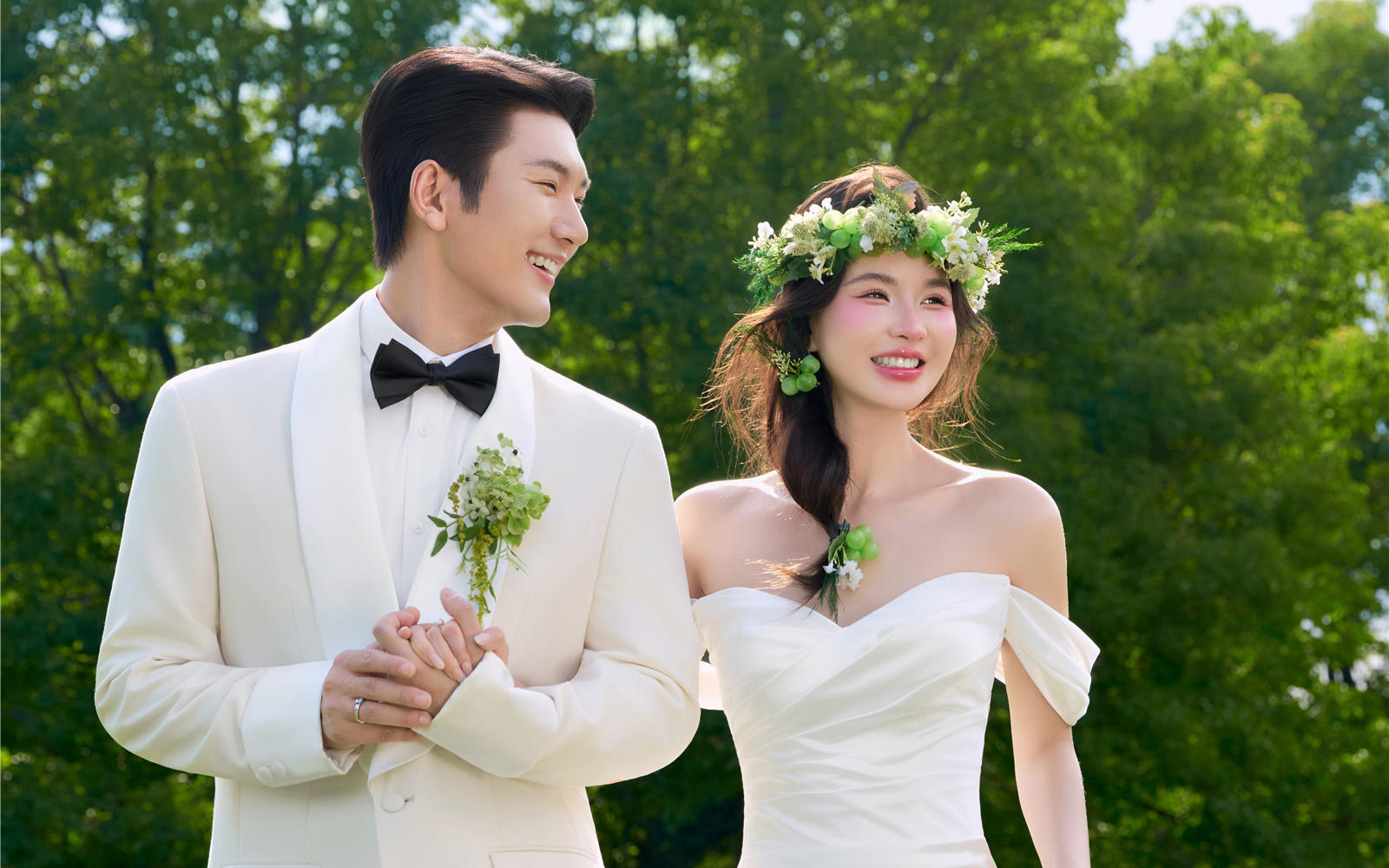 快來抄作業(yè)！這組森系婚紗照簡直是韓女天菜?