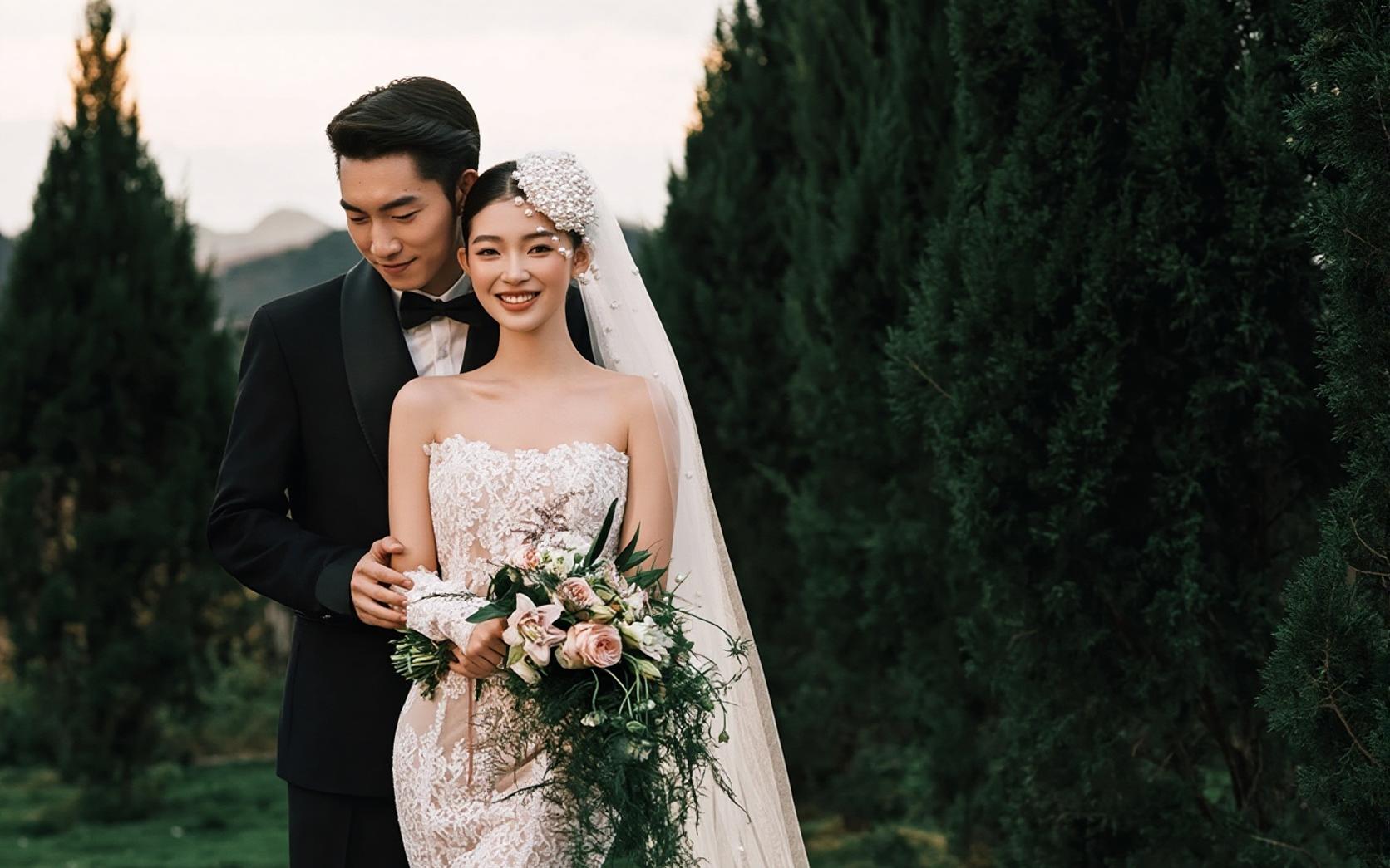 這才是年輕人想要的及時(shí)感草坪婚紗照