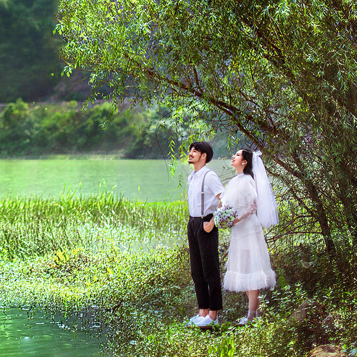唯美韓式系列婚紗照 城市旅拍外景