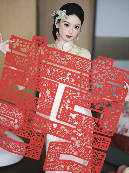 大喜字拍照道具结婚专用囍