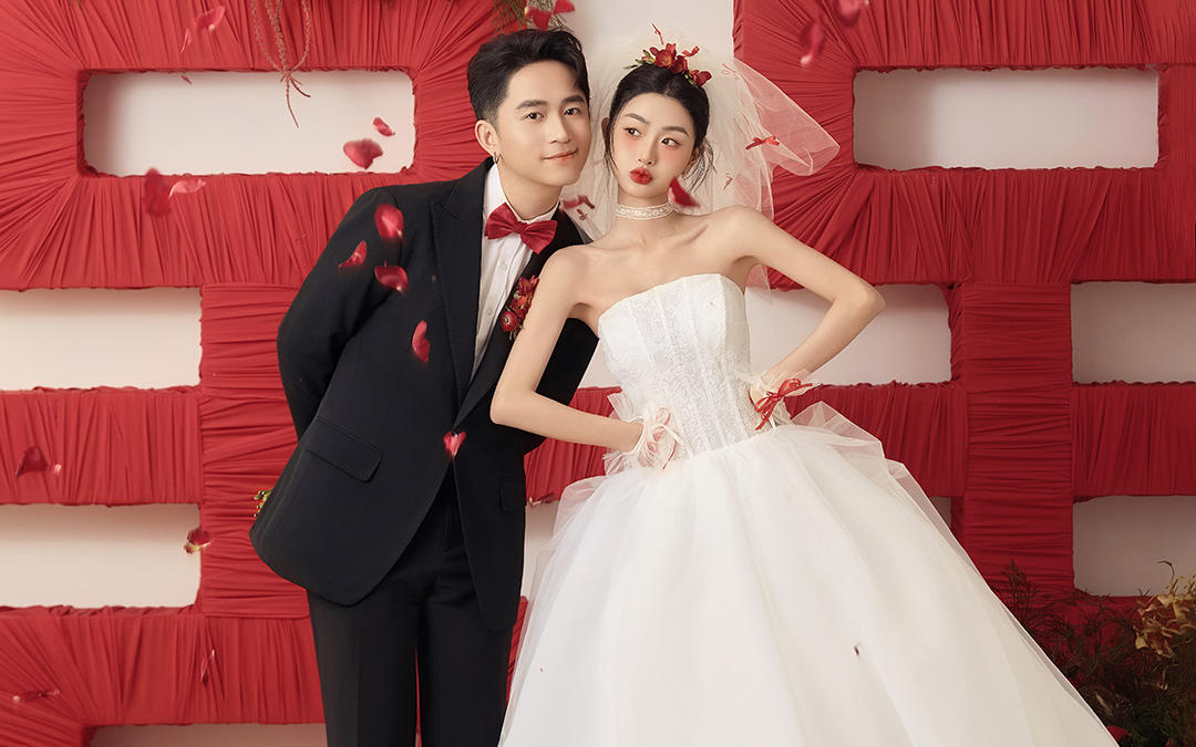 官宣❤超级喜欢的大喜字喜嫁婚纱照