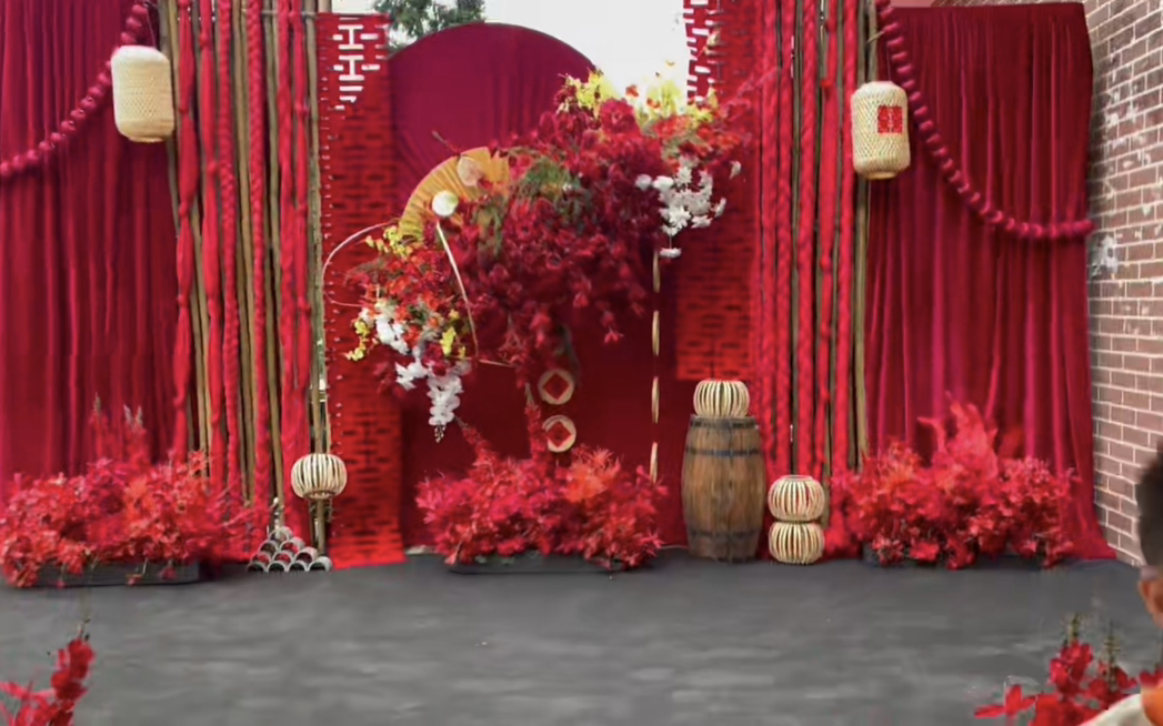 新中式婚礼布置现场