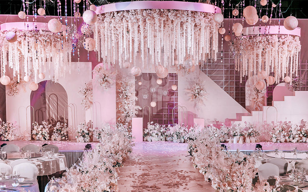 《粉色童话》珊瑚粉城堡婚礼/满满少女心