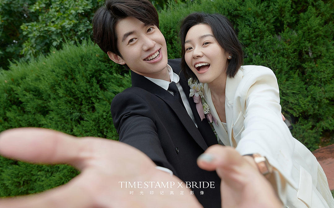 文艺小资必拍❗小清新韩式街拍婚纱照