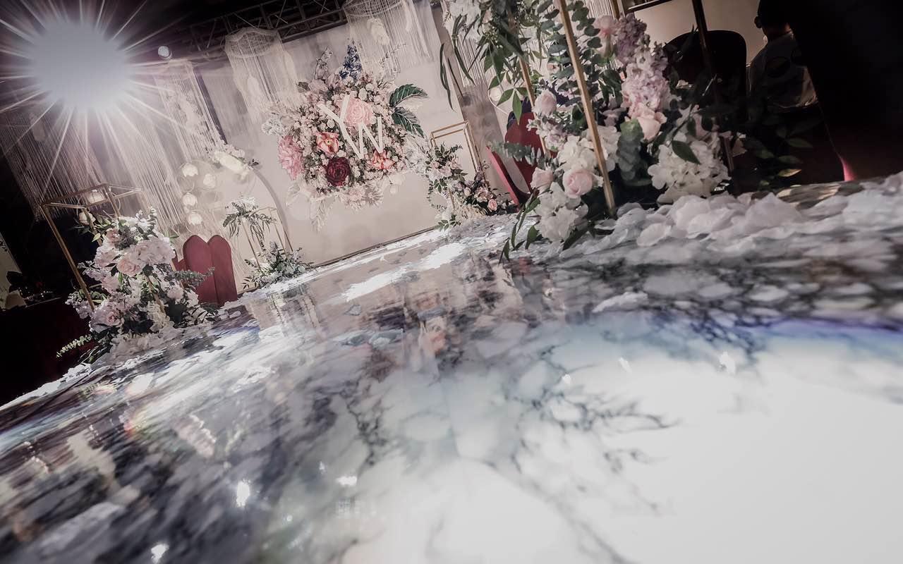 季鹿婚礼 | 油画与大理石纹路的结合