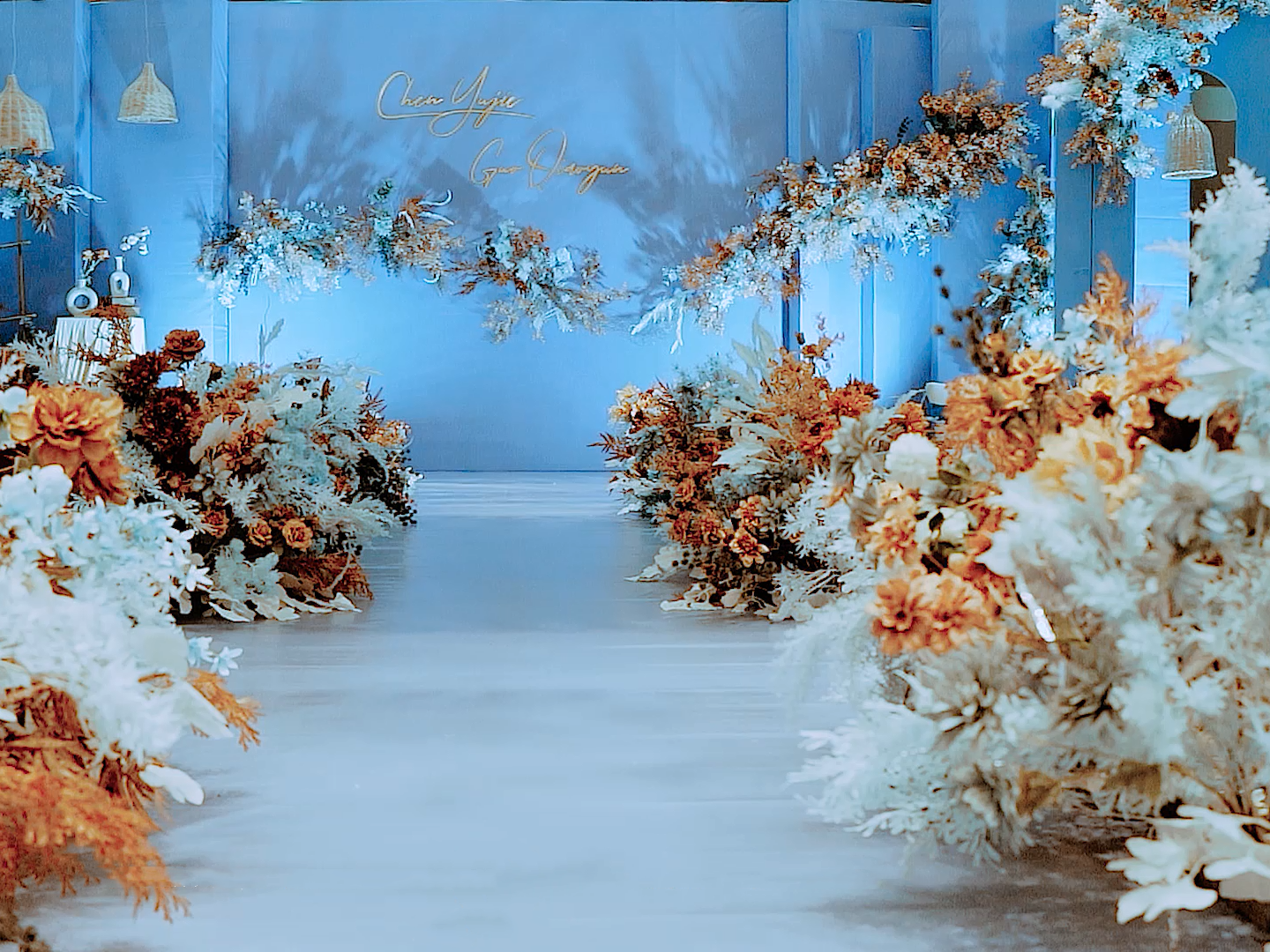 简约大气雾霾蓝婚礼《静心雾语》