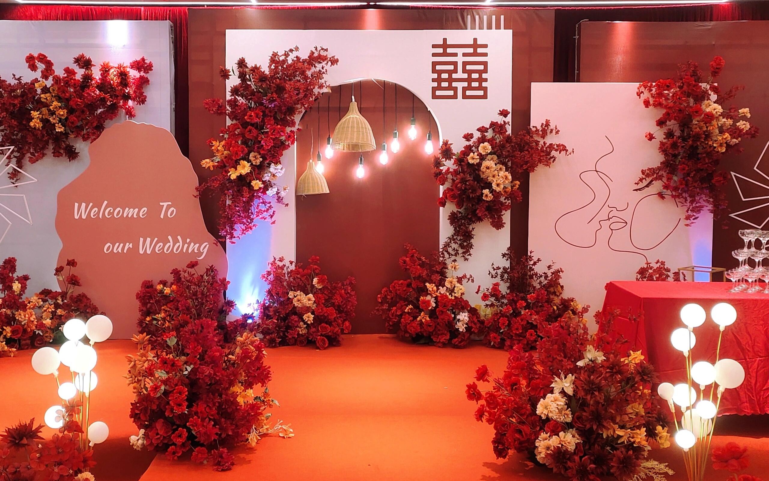 【抚州梦享婚礼】红色浪漫小厅婚礼