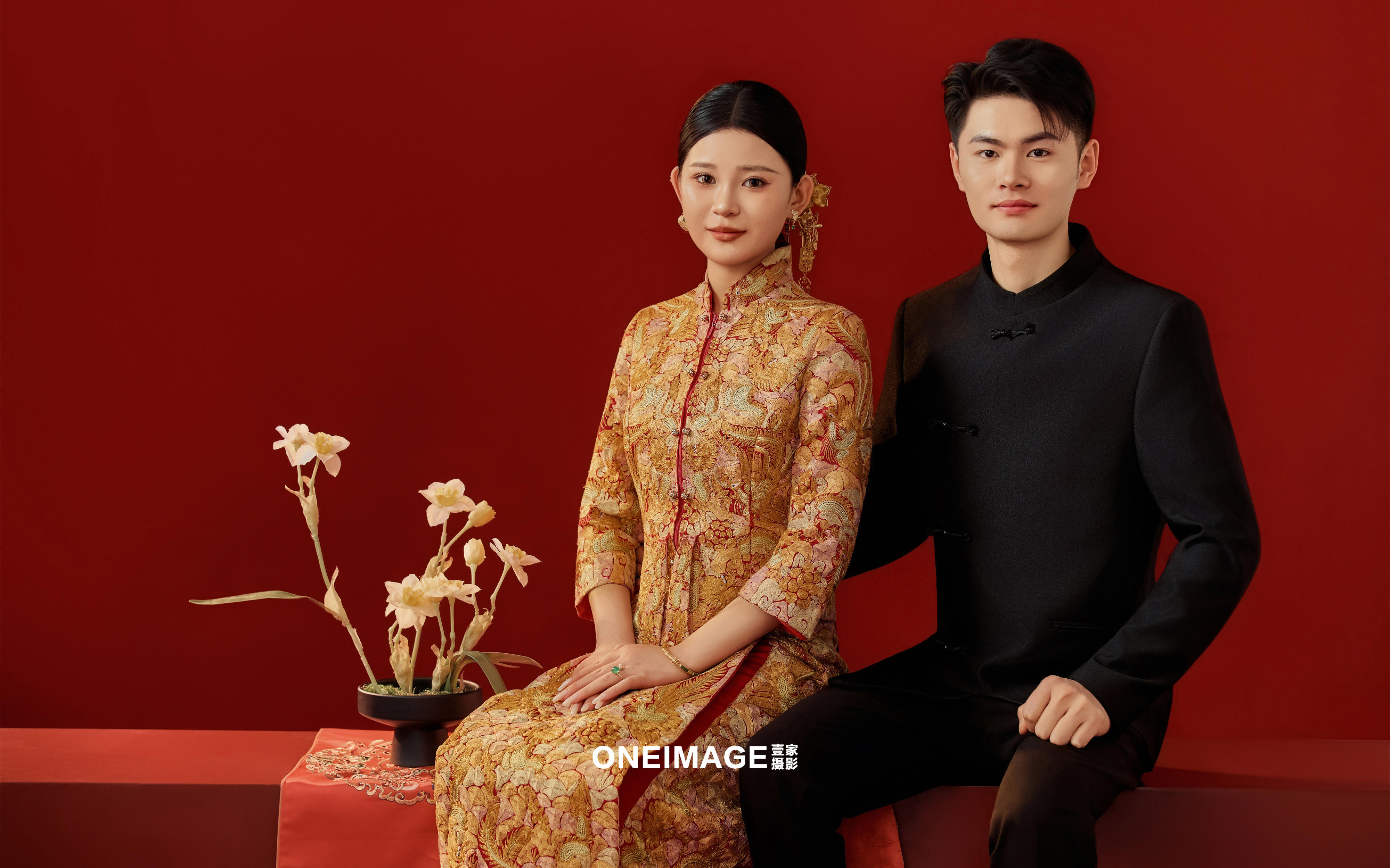 【壹家摄影】在菏泽拍的这组中国红婚纱照惊艳到我了
