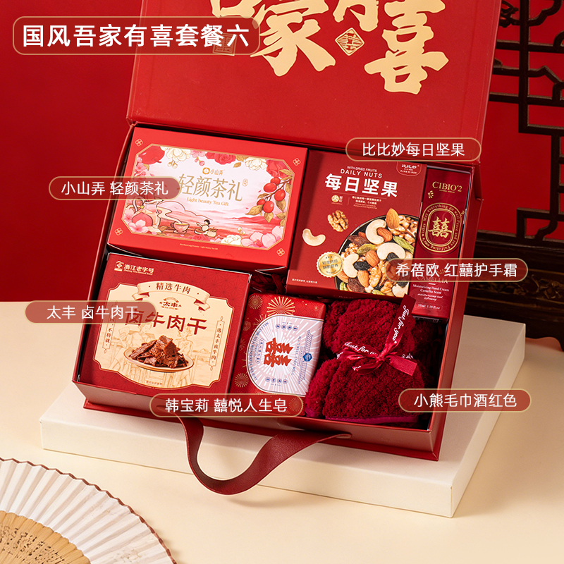 新中式國風(fēng)吾家有喜伴手禮 男女結(jié)婚賓客禮伴郎伴娘實(shí)用回禮