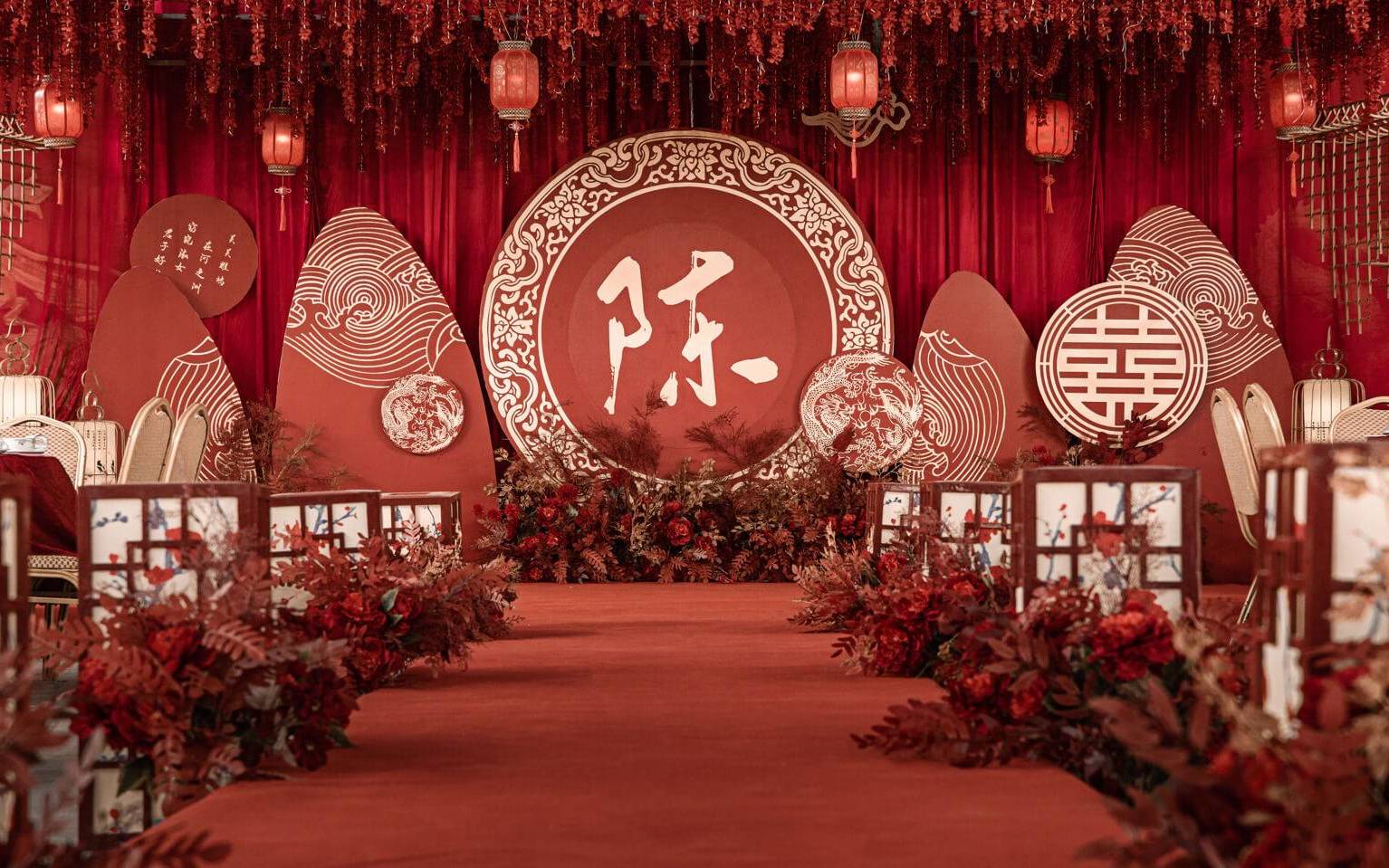 《拾月婚礼》红色中式婚礼