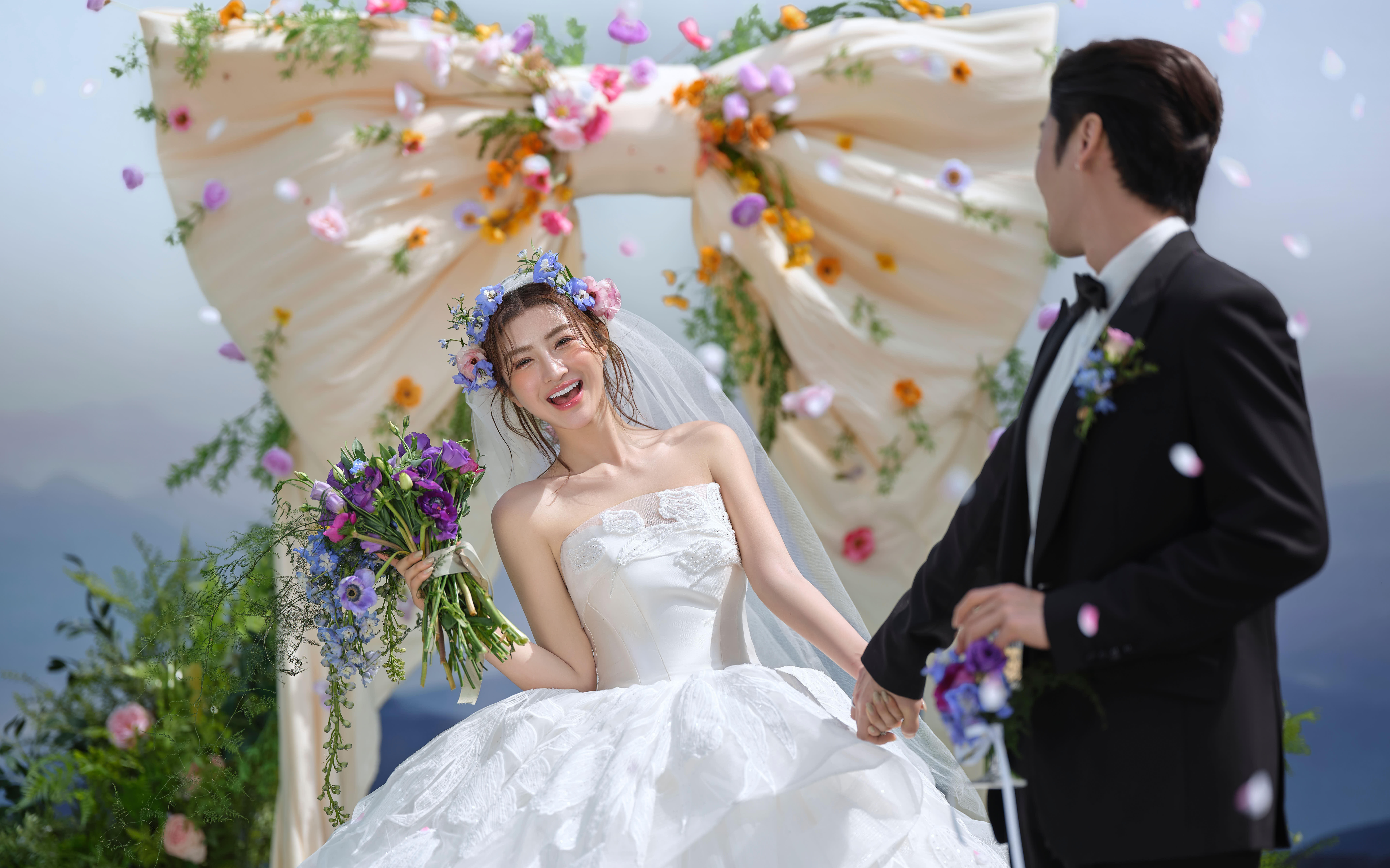 【法式印象】哇塞??我的蝴蝶結(jié)婚紗照，閨蜜追著夸