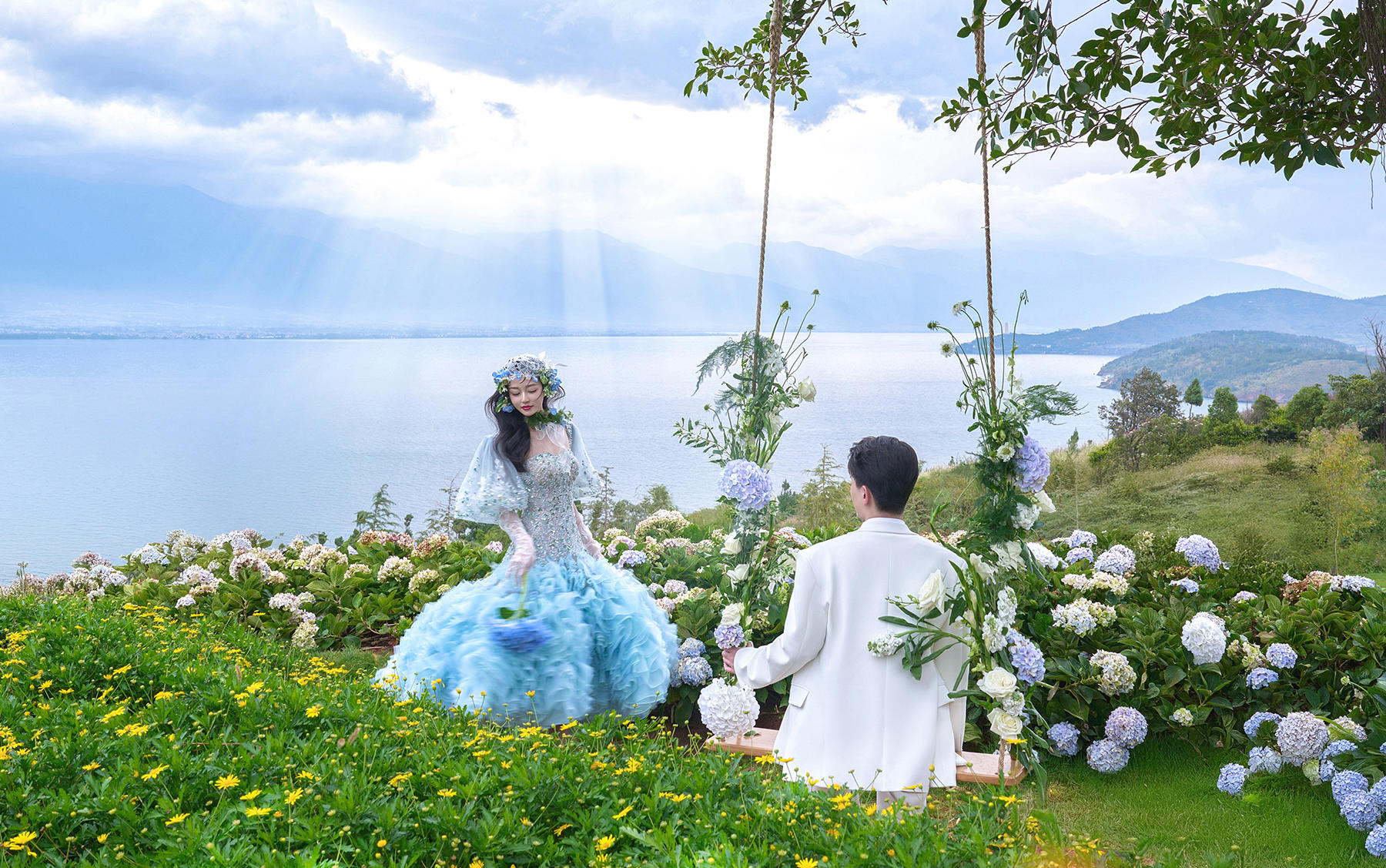 大理客片·美到心巴上的法式森系婚纱照