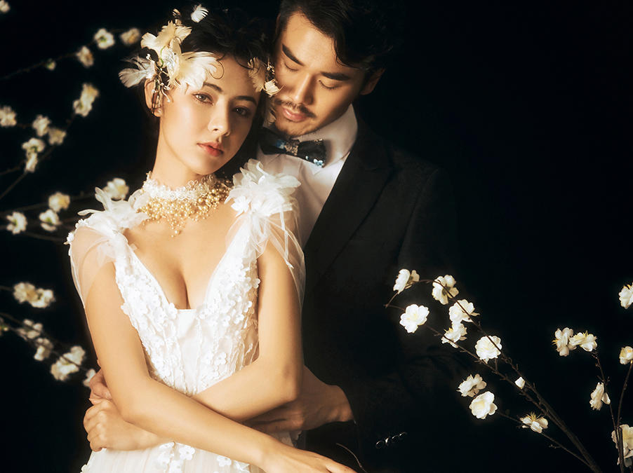 赫本风婚纱照_法式赫本风婚纱照(3)