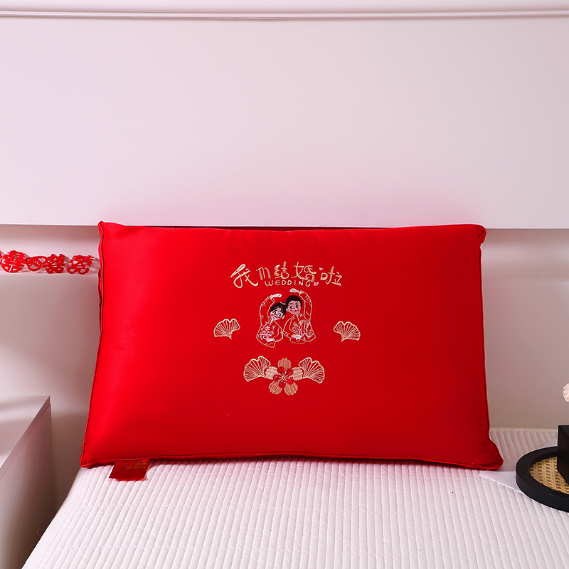 新款大红枕头婚庆枕芯