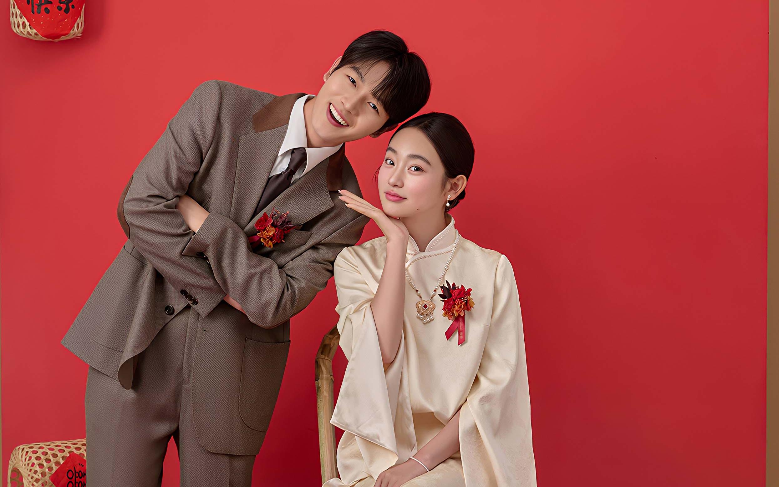 按头安利 这组新中式喜嫁婚纱照意外美丽