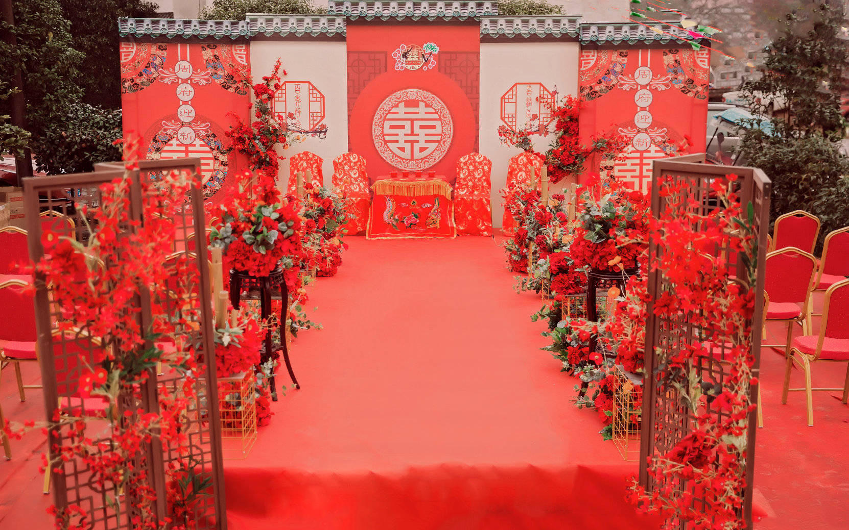 【热爱婚礼】户外爆款 庭院新中式主题婚礼