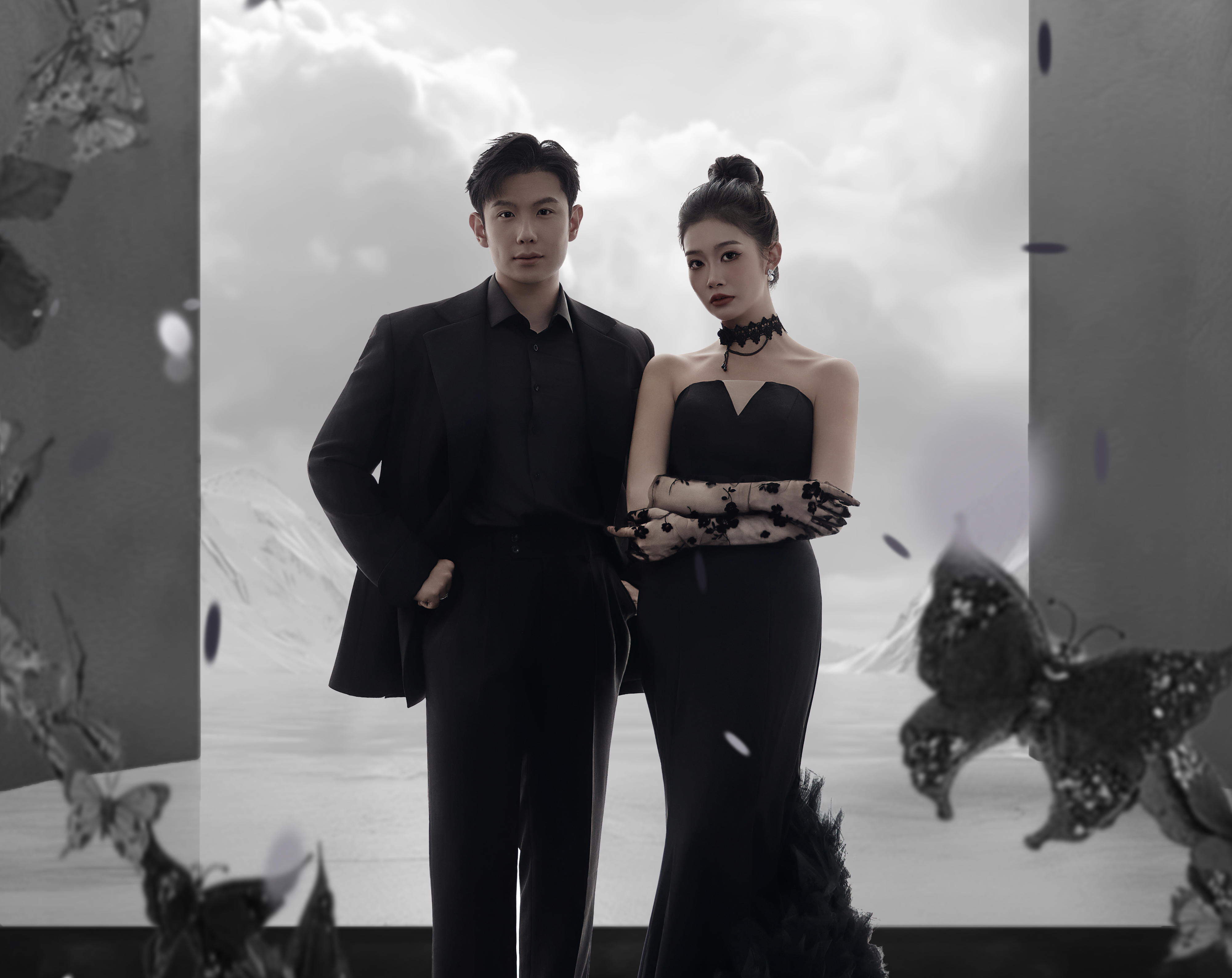 26年全新主题  暗黑风黑纱