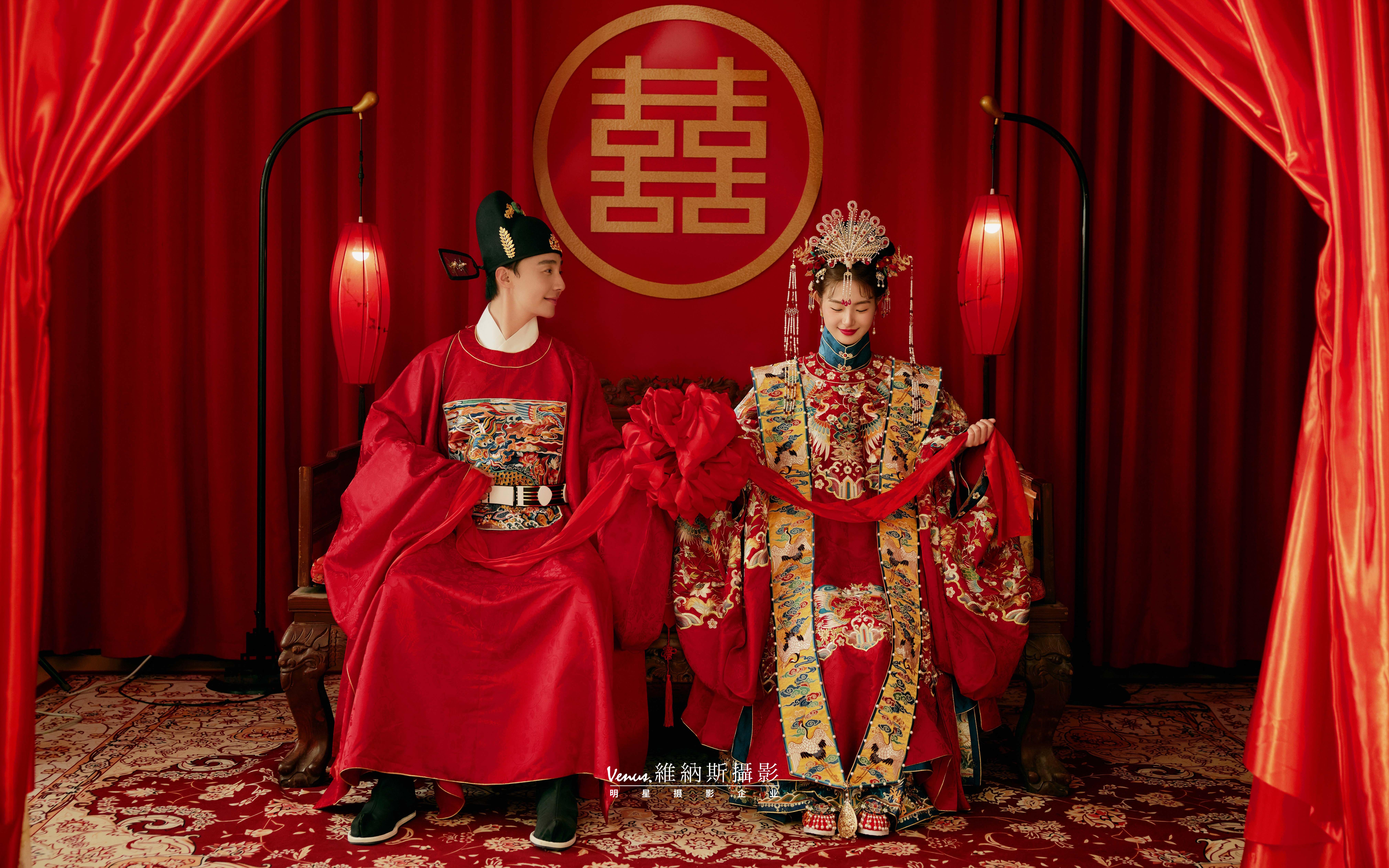 中式汉服系列 古韵华美婚纱照