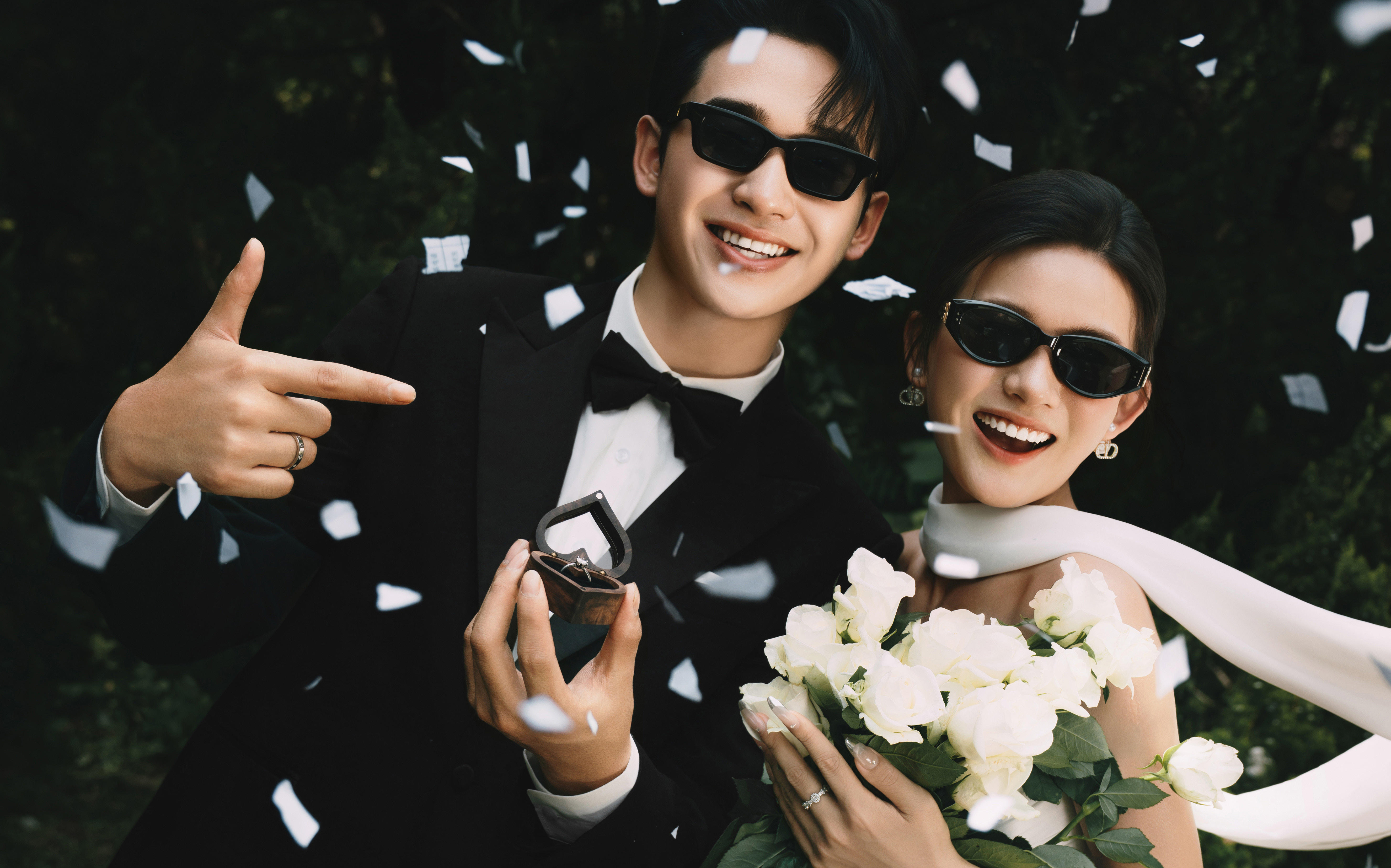 生命力婚纱照，生动自然