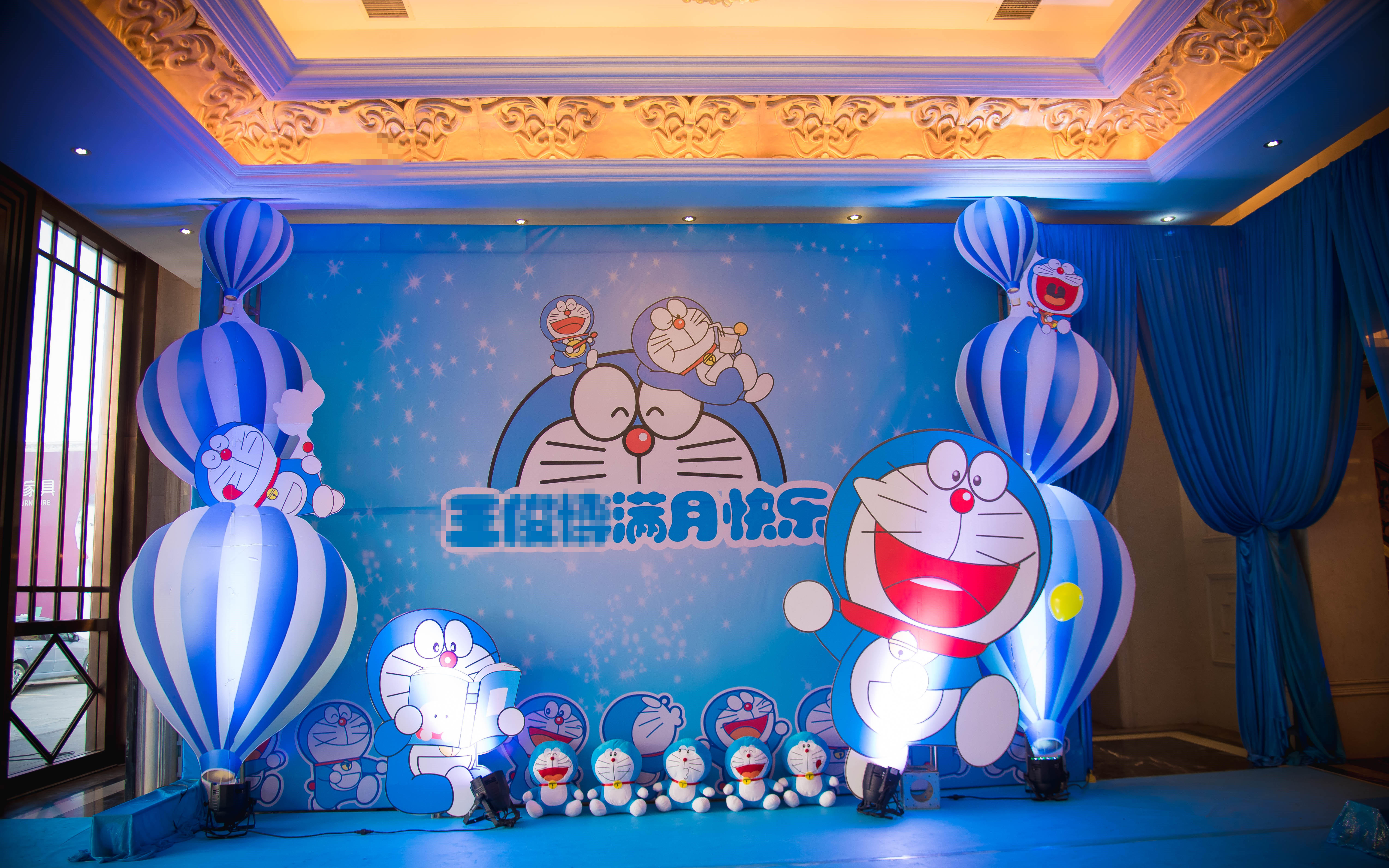 BABY哆啦爱梦主题满月