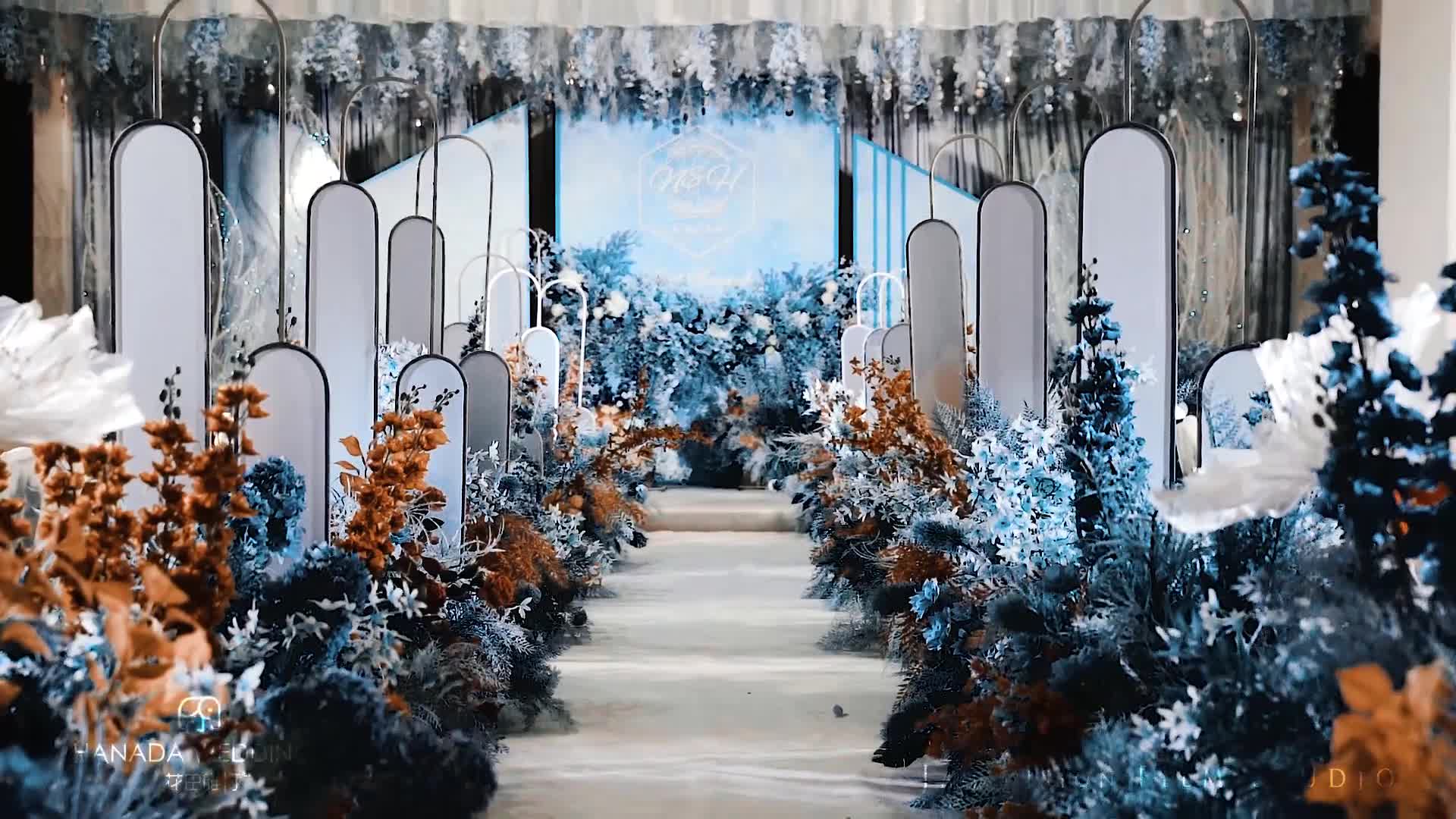 花田唯汀/蓝色小清新婚礼