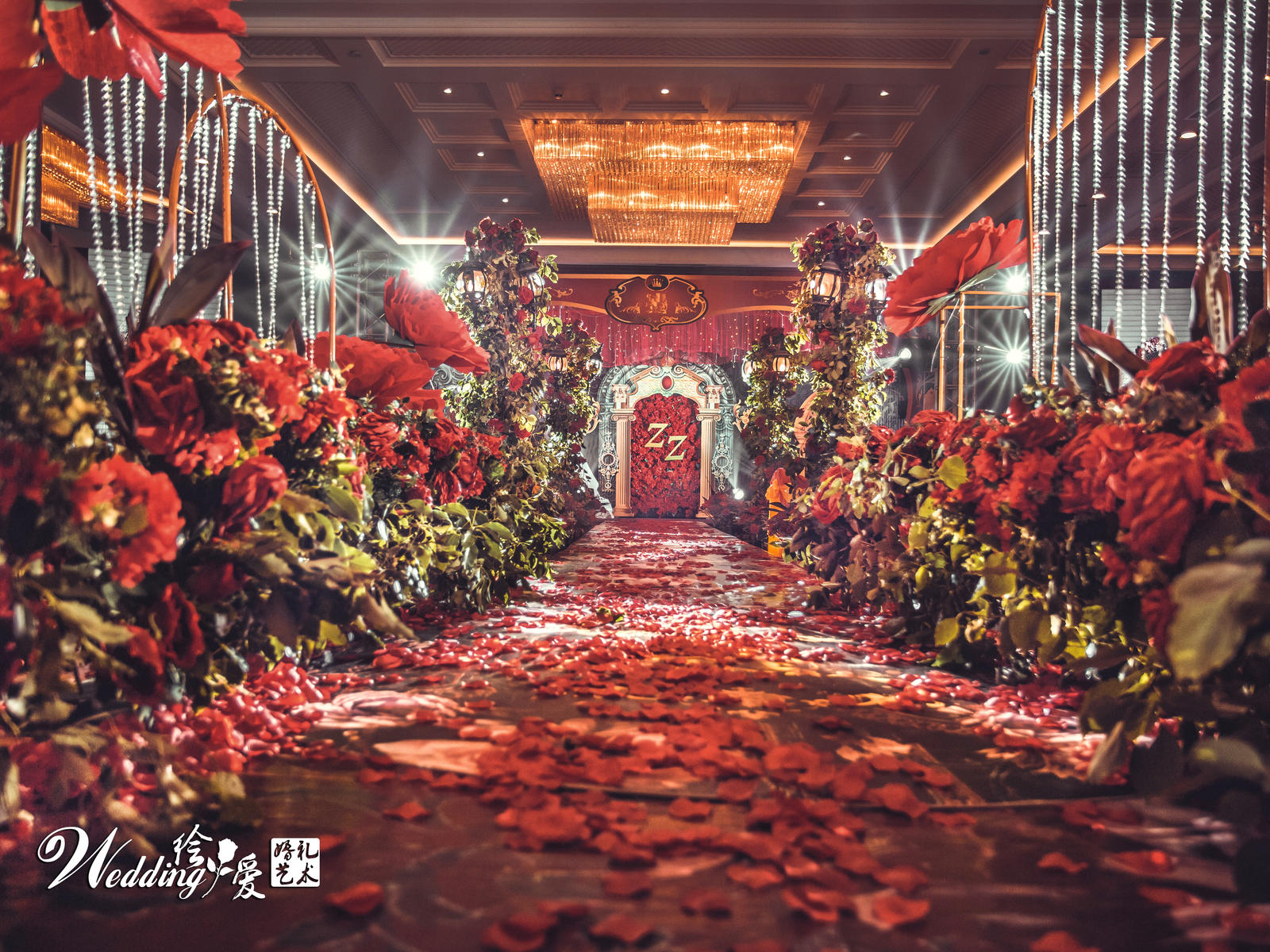 【送婚前微电影】巴洛克复古红金色婚礼含四大金刚