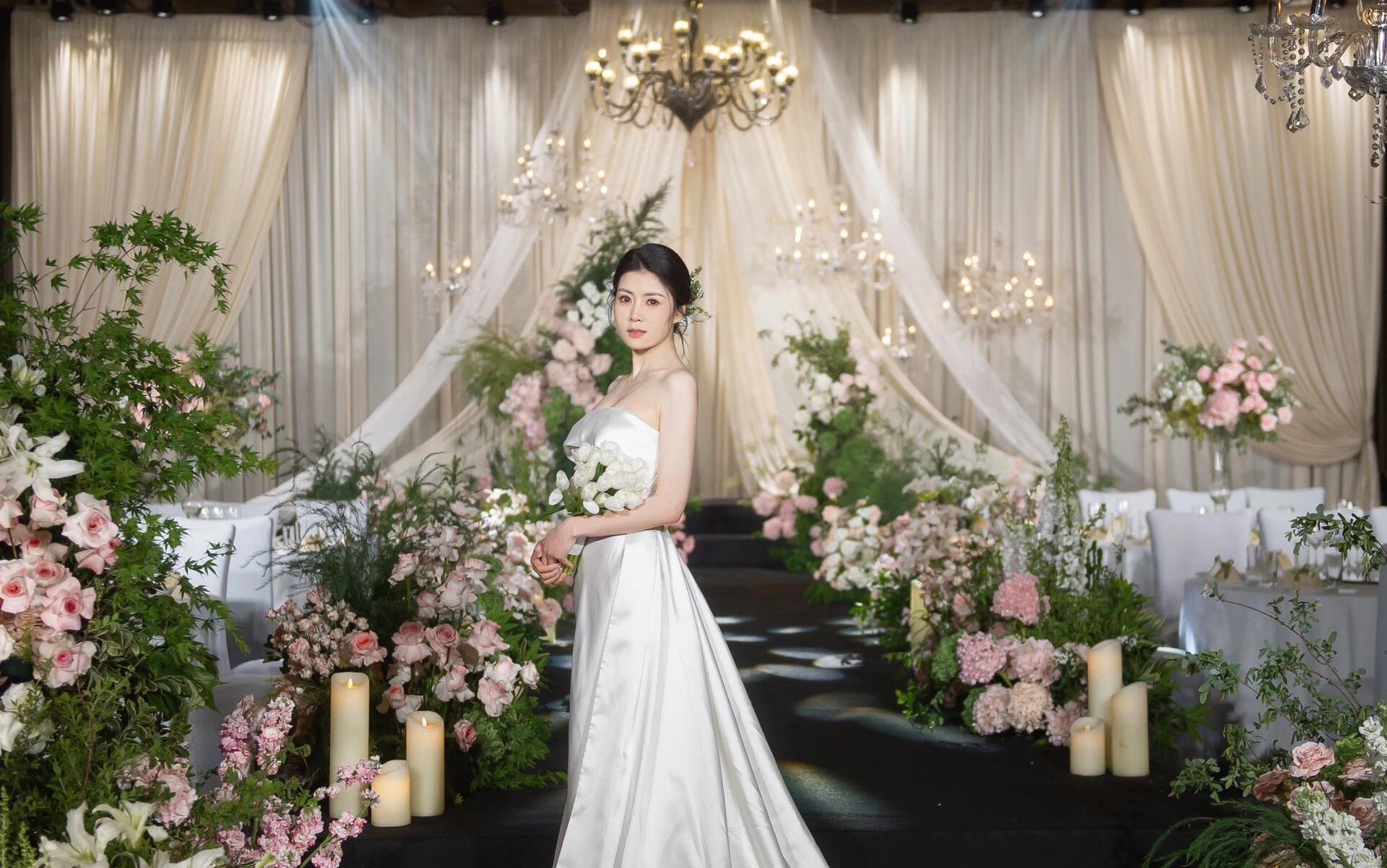 《柔序》香槟系韩式布幔婚礼