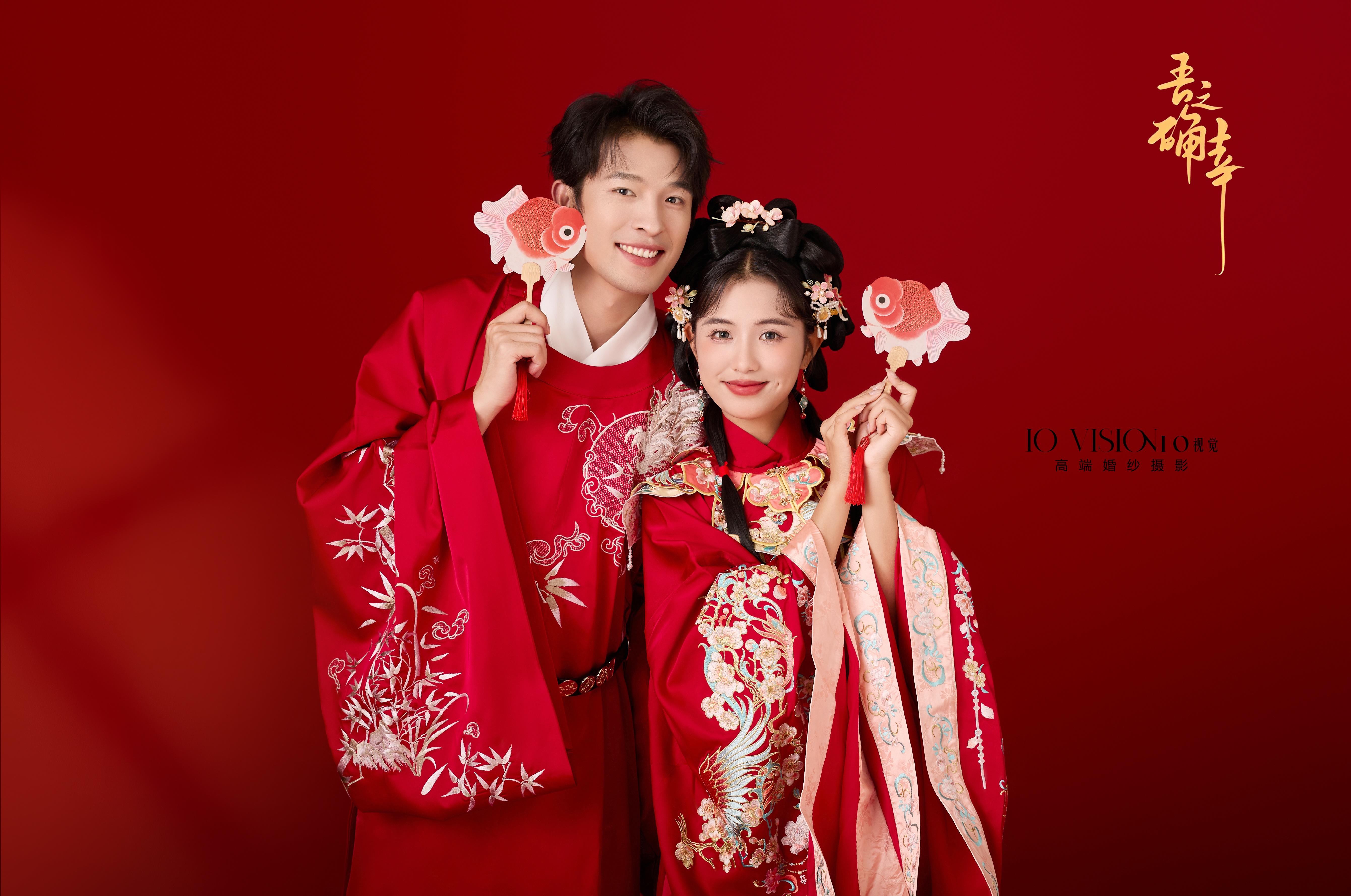 天赐良缘✨中式喜嫁汉服婚纱照怎么拍都出片