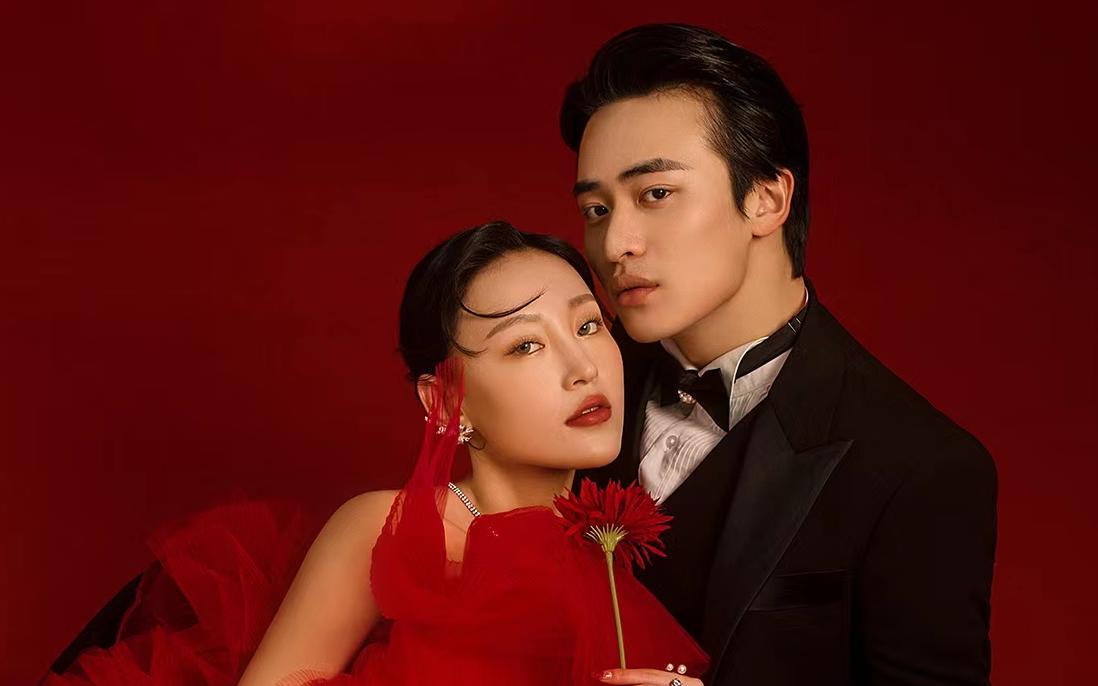 安利新品~红纱光影风~杭州婚纱照~吸睛