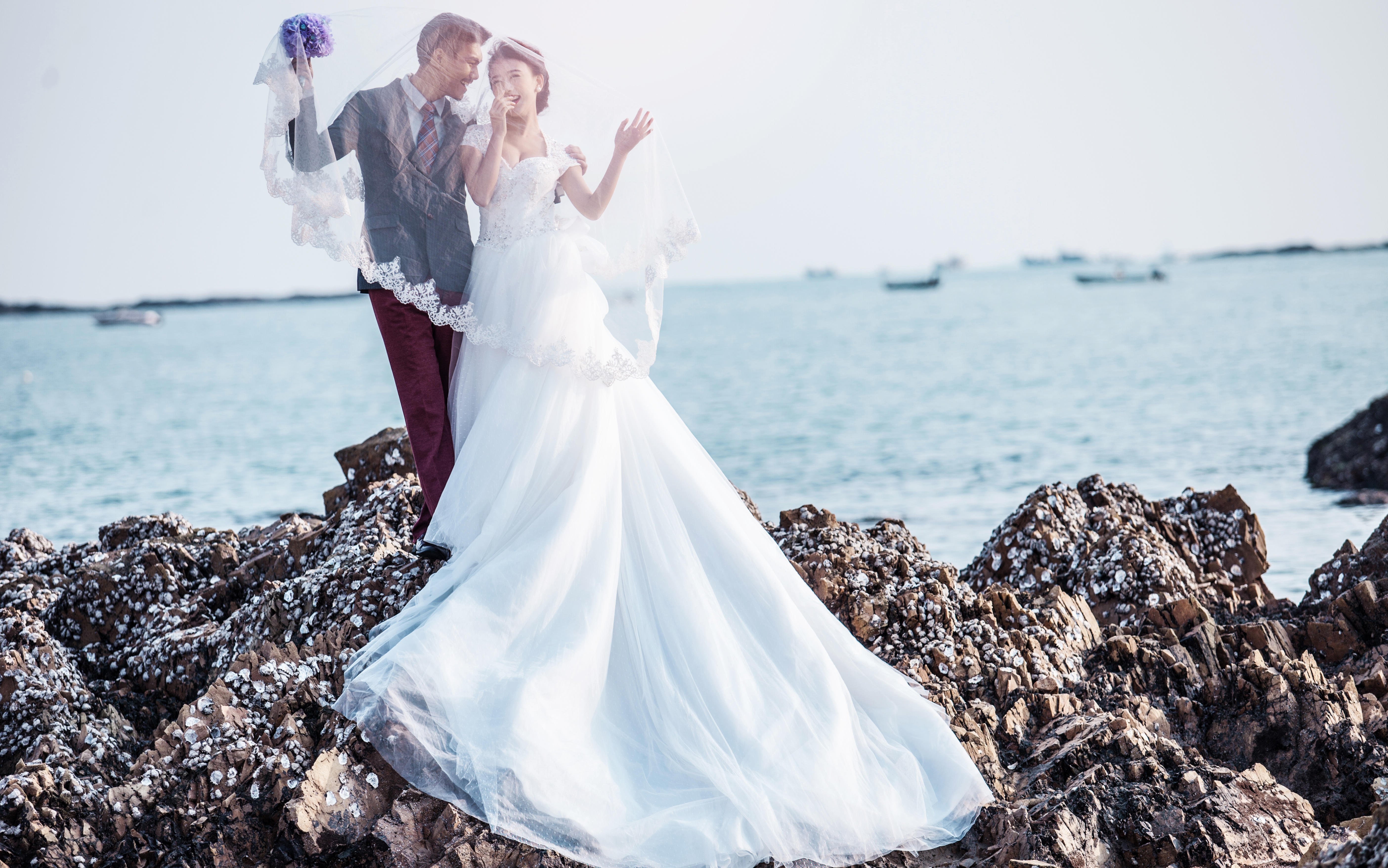 秋季特惠 海景+市區(qū)自由行  私人定制婚紗照