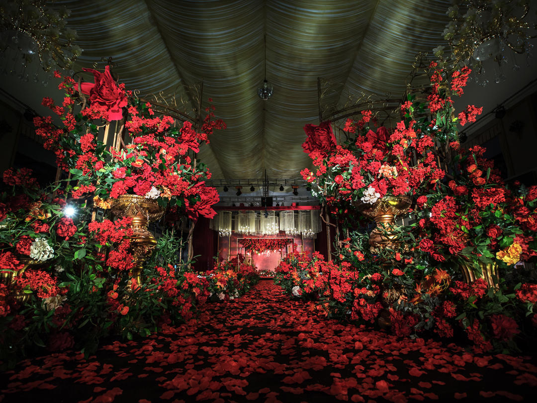 【纯轻奢婚礼布置】海量花艺+精美布置+唯美灯光