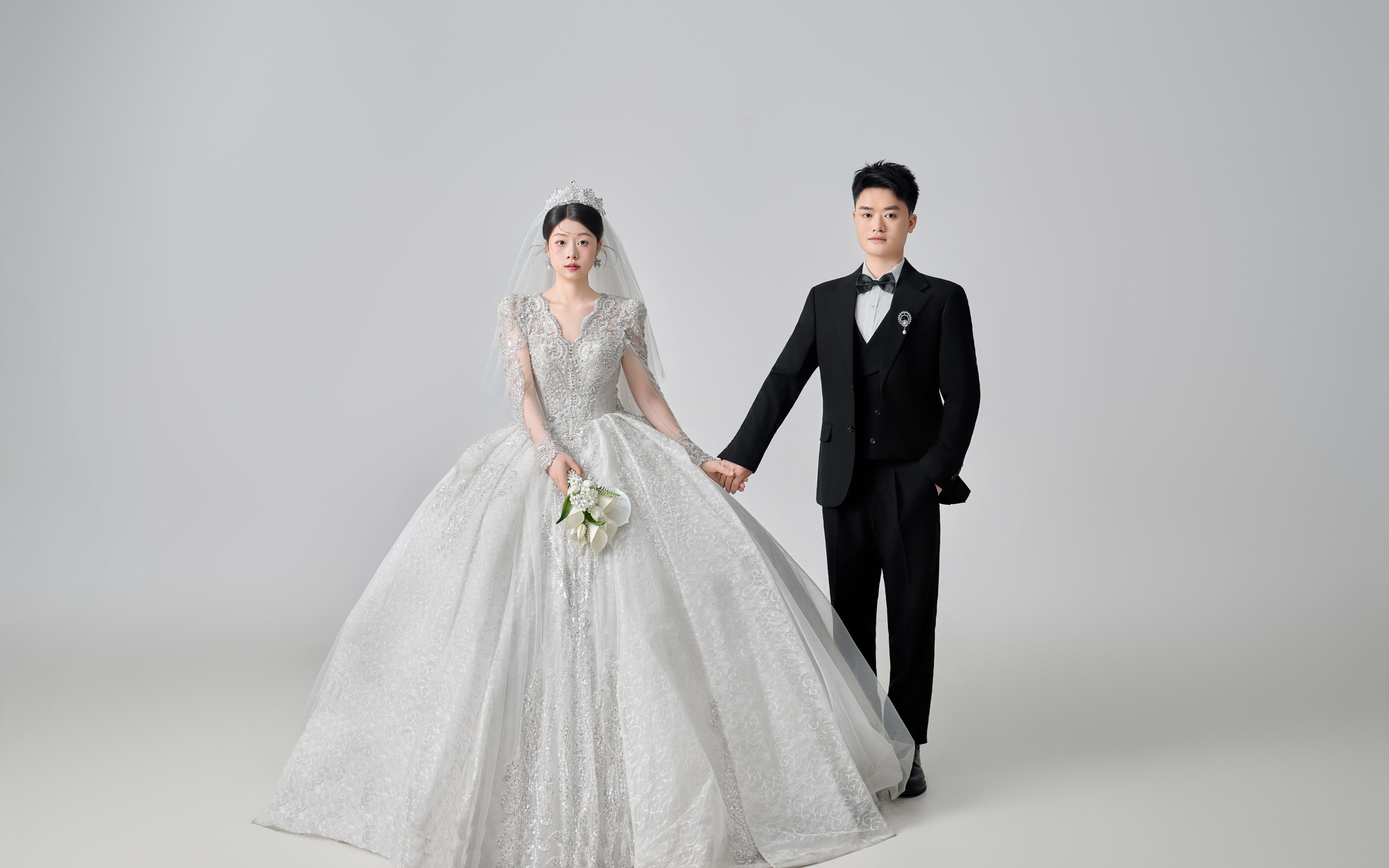 【光影主纱】室内极简主纱婚纱照