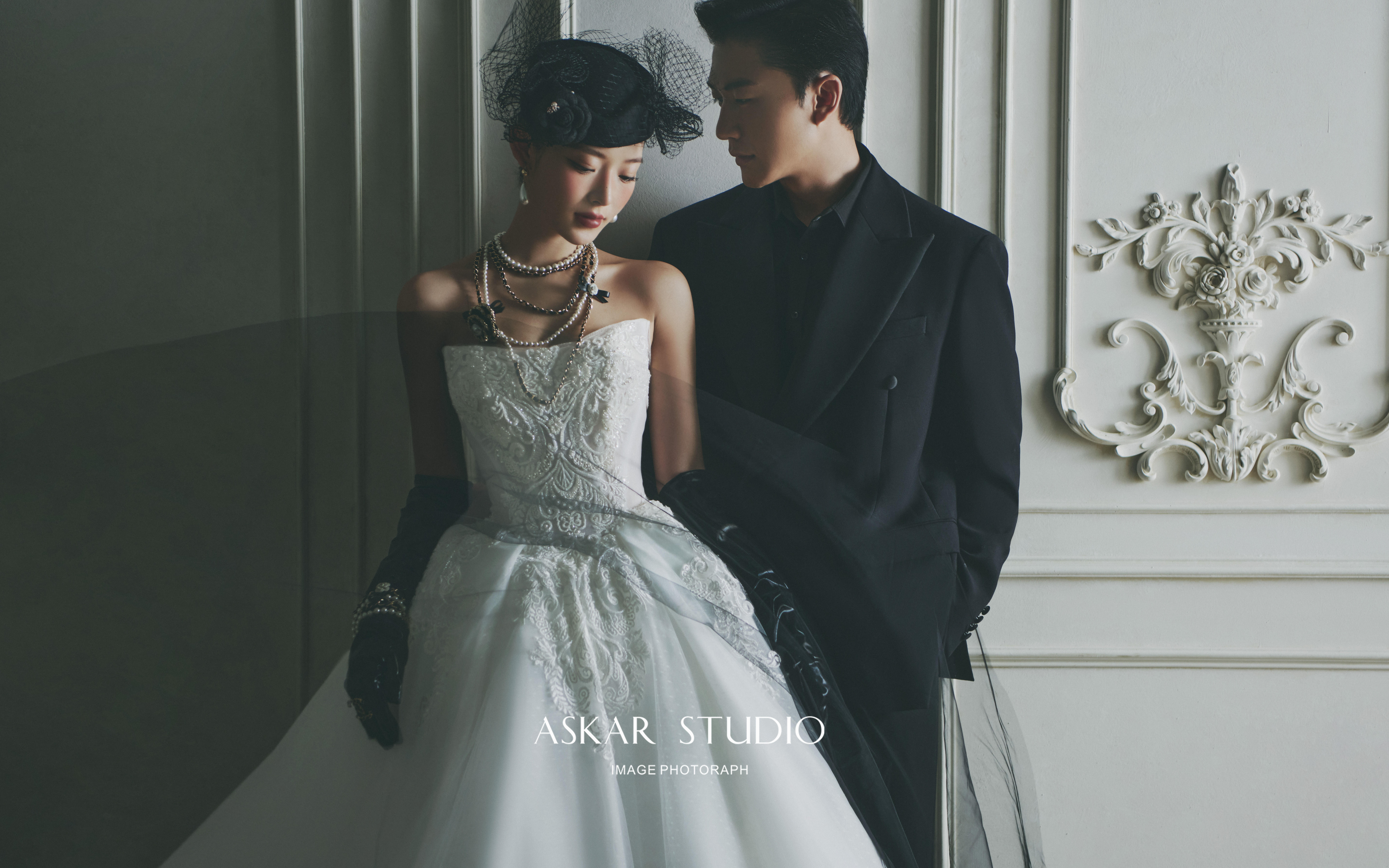 甜酷少女的法式黑紗婚紗照也太權(quán)威了?