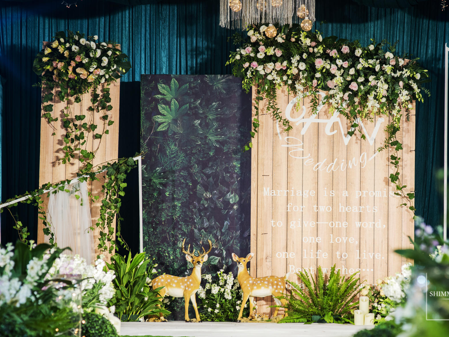 【轻奢定制款婚礼主题】花艺设计效果满分+四大金刚