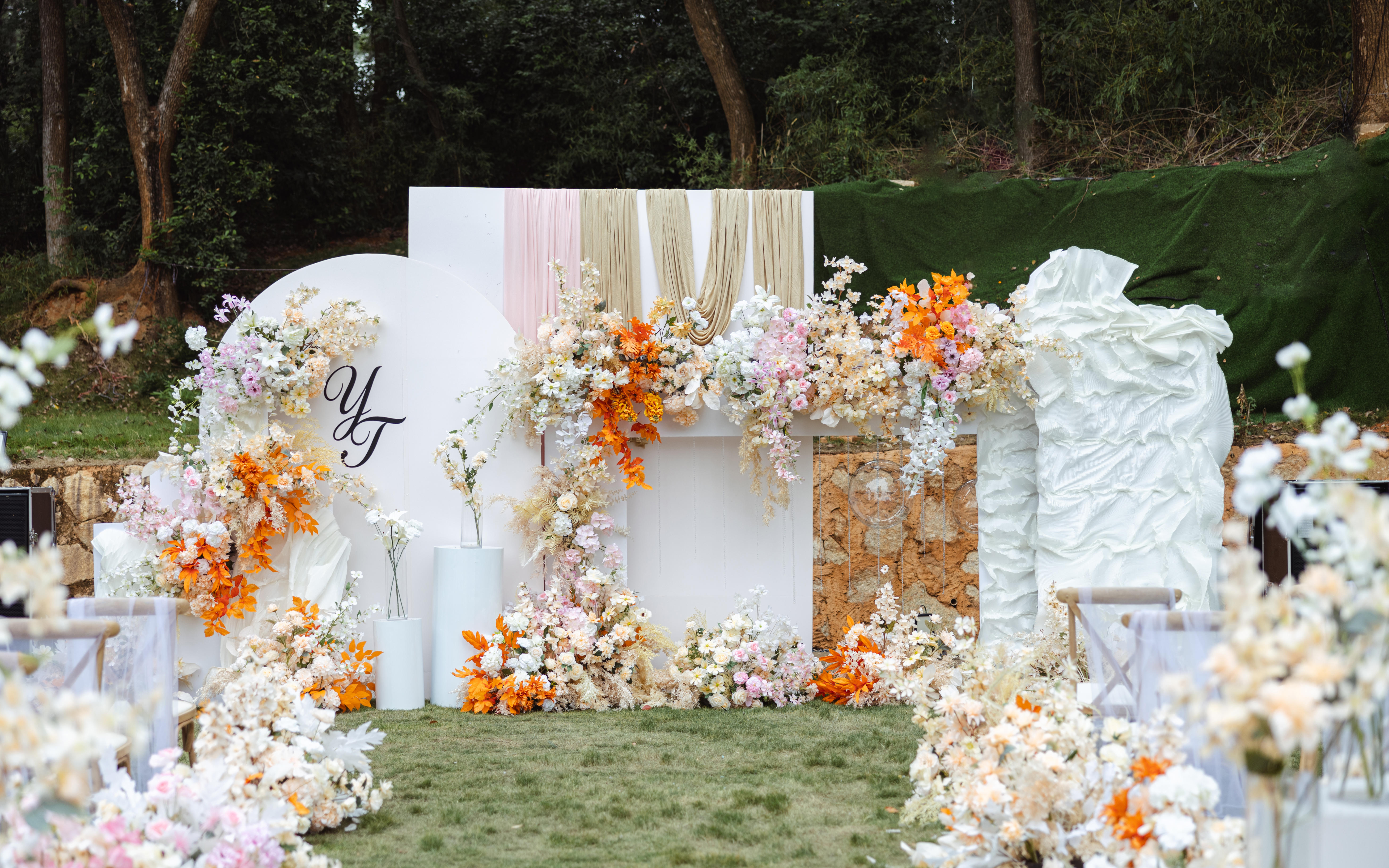 上禧  白橙香槟粉系草坪婚礼