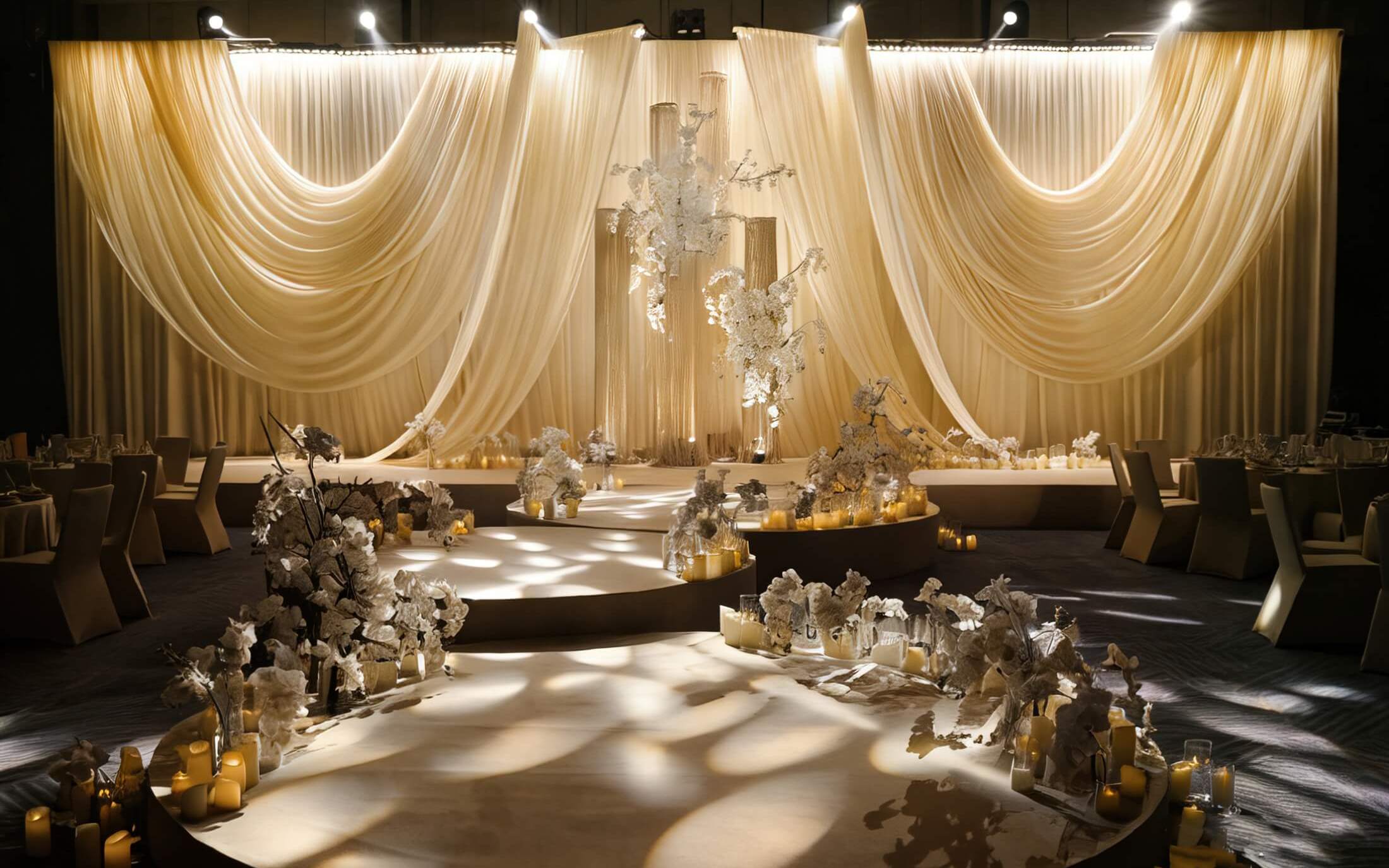 温柔有质感布幔韩系婚礼