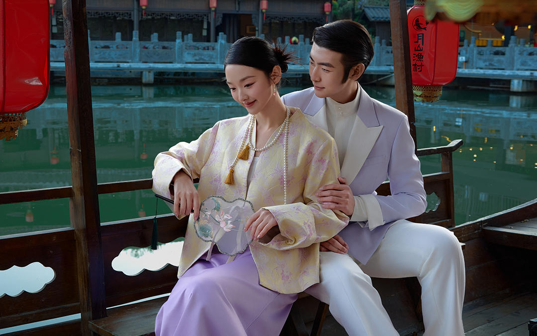 【西北龙摄影】紫韵入画园林婚纱照