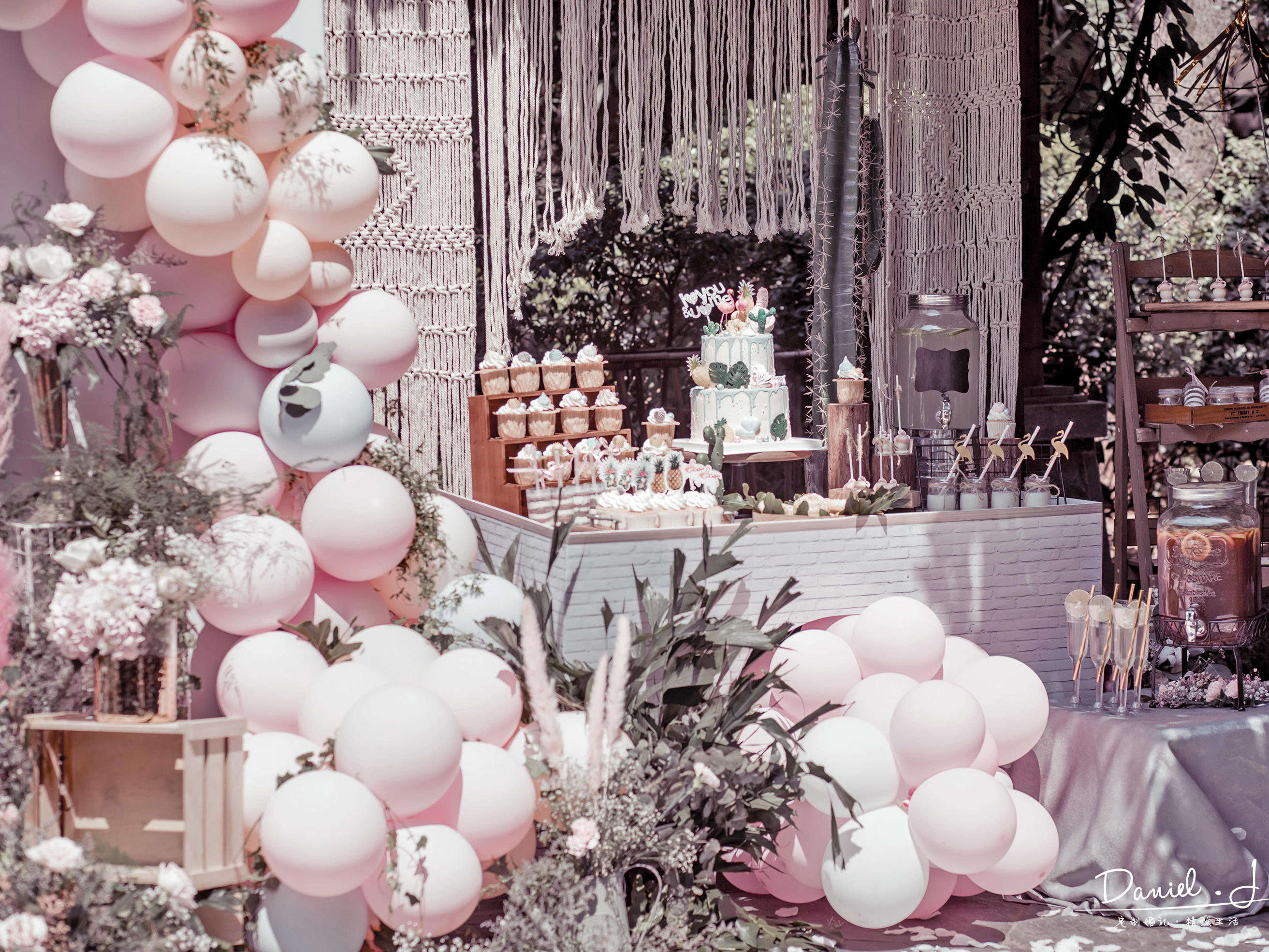 超少女心的粉红INS风小预算婚礼