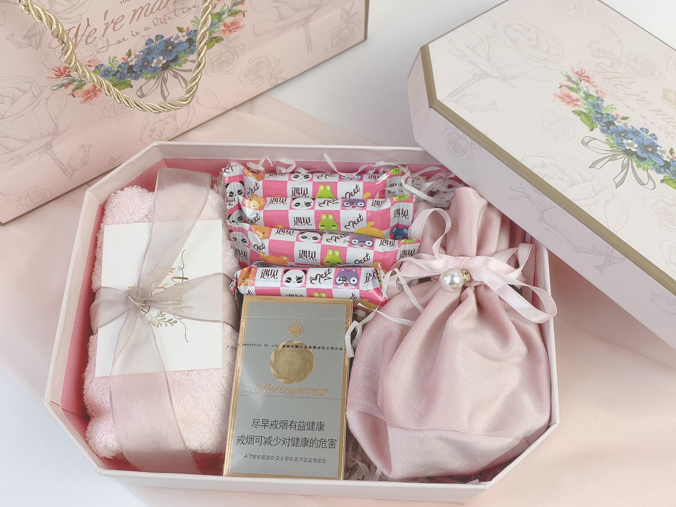 长沙回礼伴手礼粉色八角柔和浪漫个性实用礼物