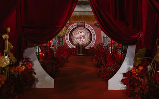 《龙凤和鸣》中式红色婚礼